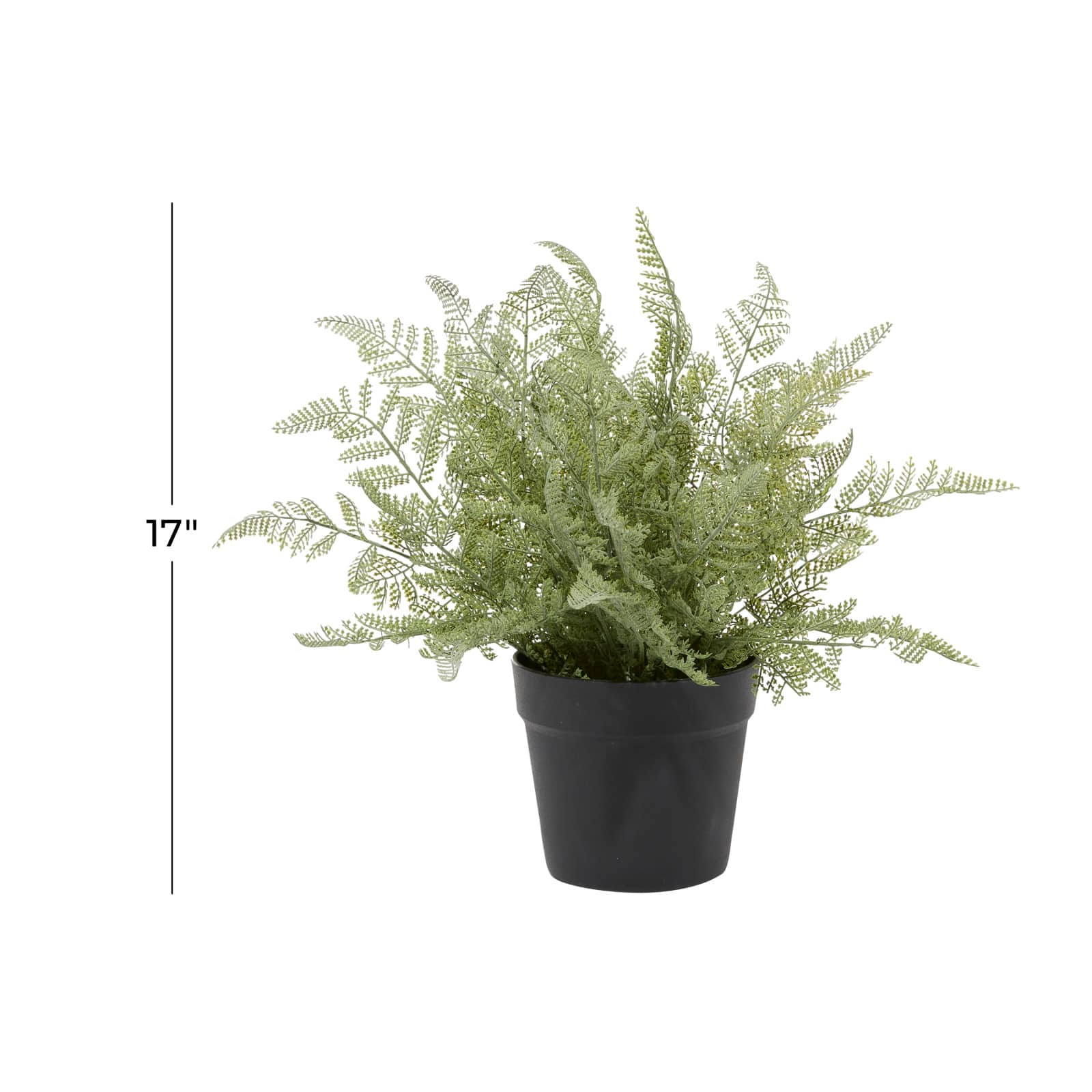 Green Plastic Traditional Artificial Foliage, 15" x 15" x 19"