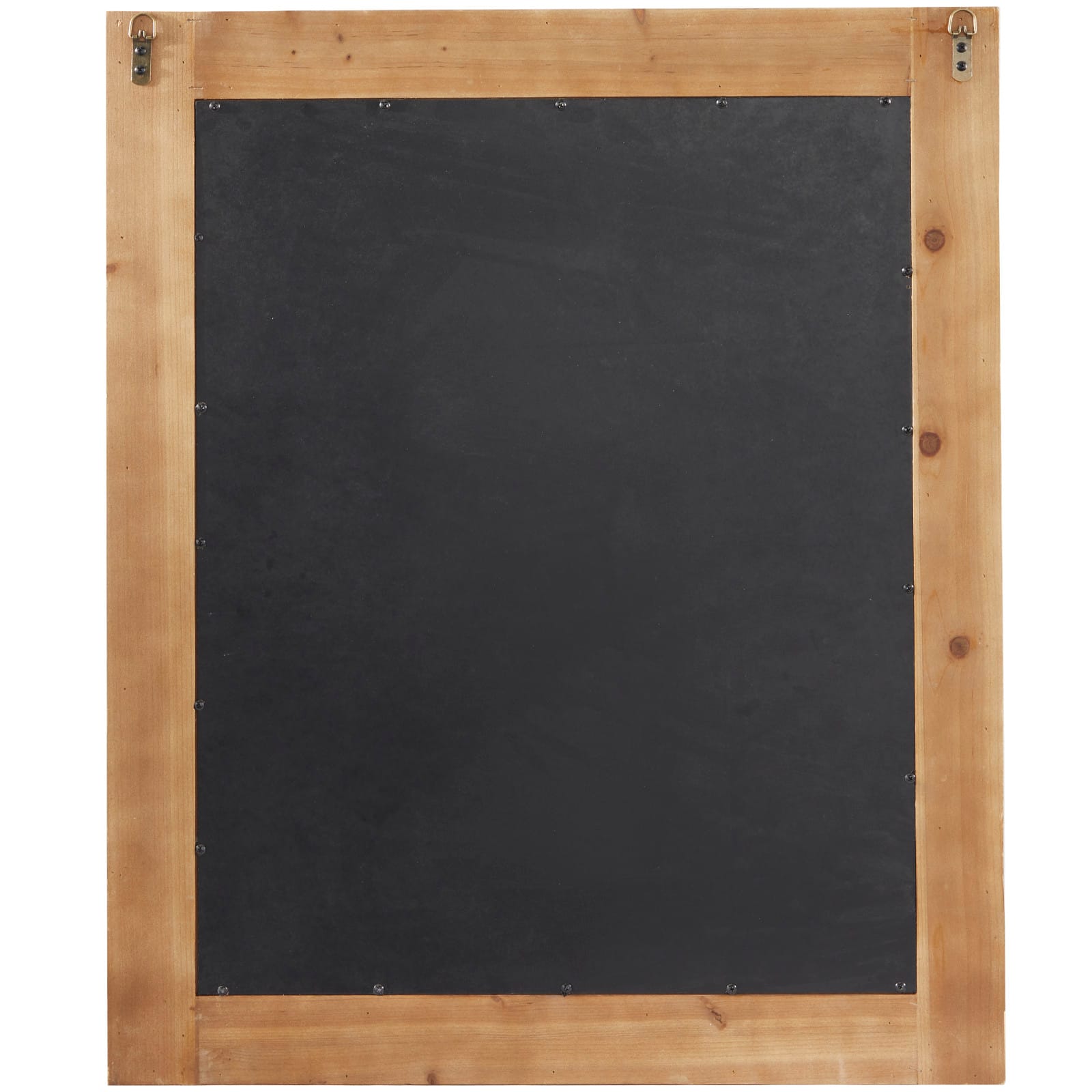 Brown Wood Beaded Frame Wall Mirror with Distressing 30" x 1" x 36"