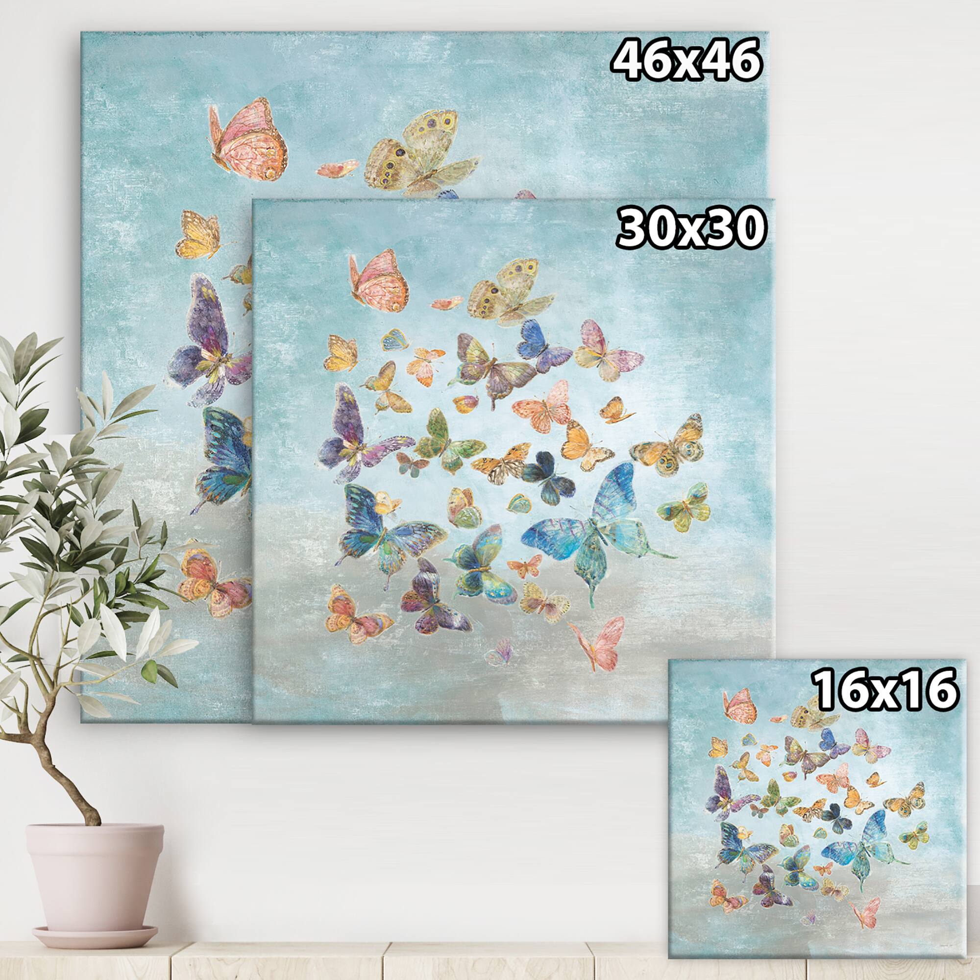 Designart - Butterflies Dancing I