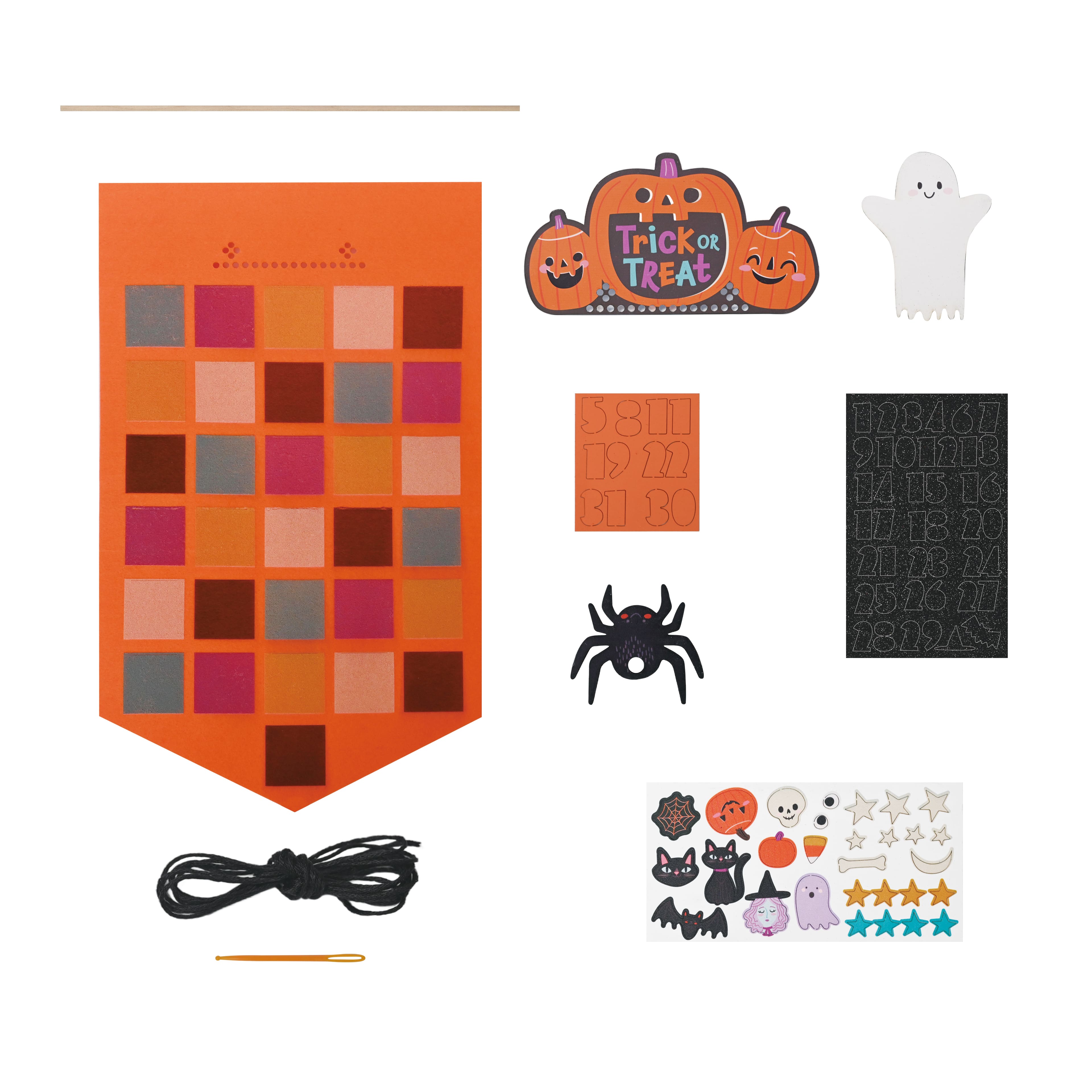 Halloween Trick or Treat Felt Countdown Banner Craft Kit by Creatology™