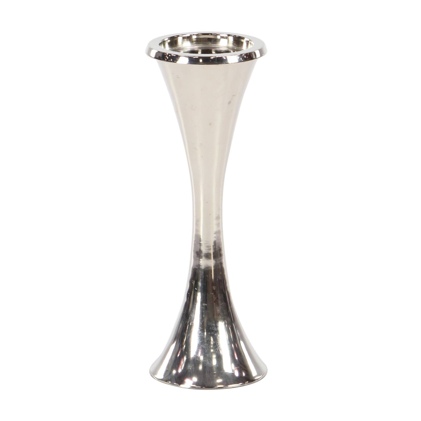 Silver Modern Candle Holder Set