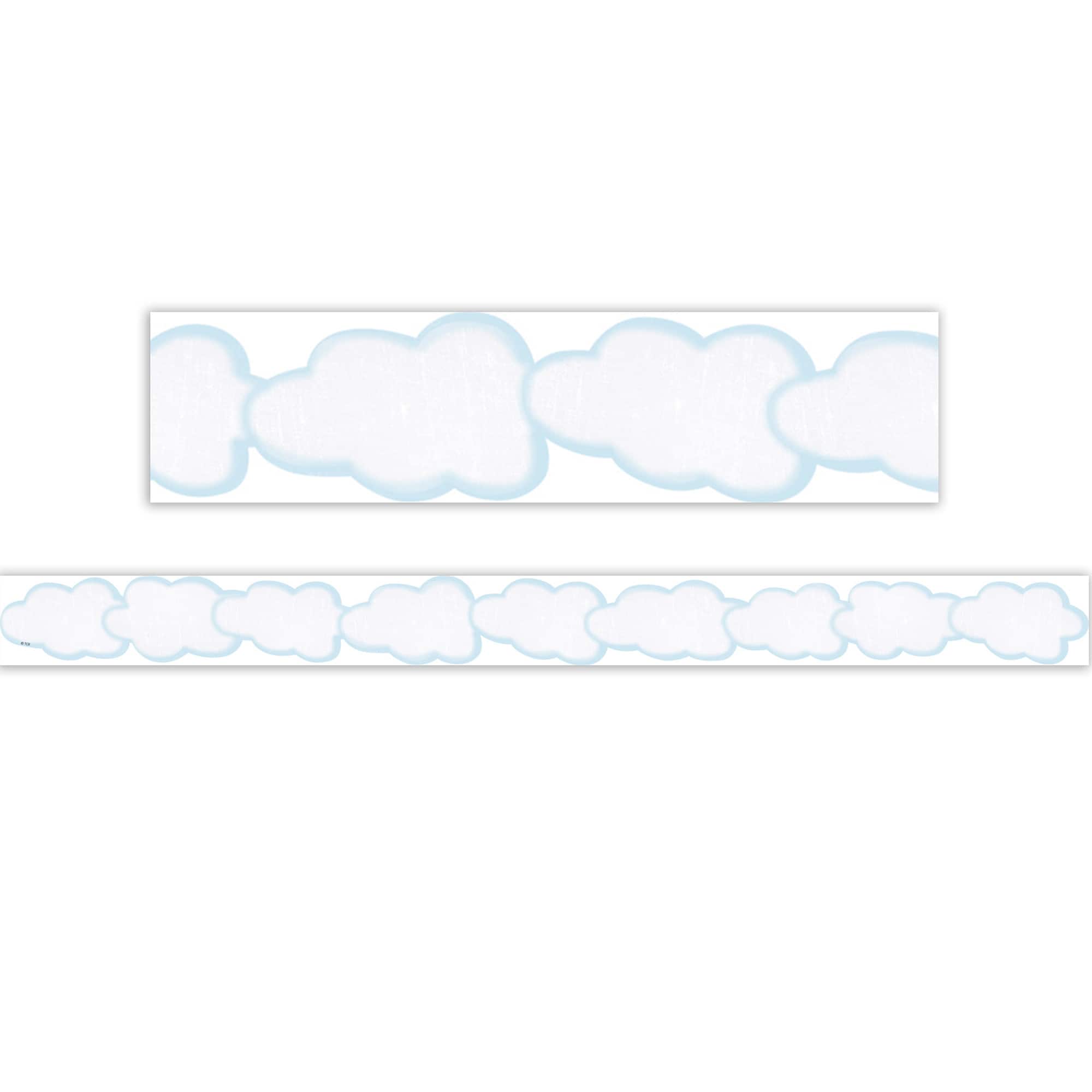 Teacher Created Resources® 2.75" x 35ft. Clouds Die Cut Border Trim, 6 Packs of 12