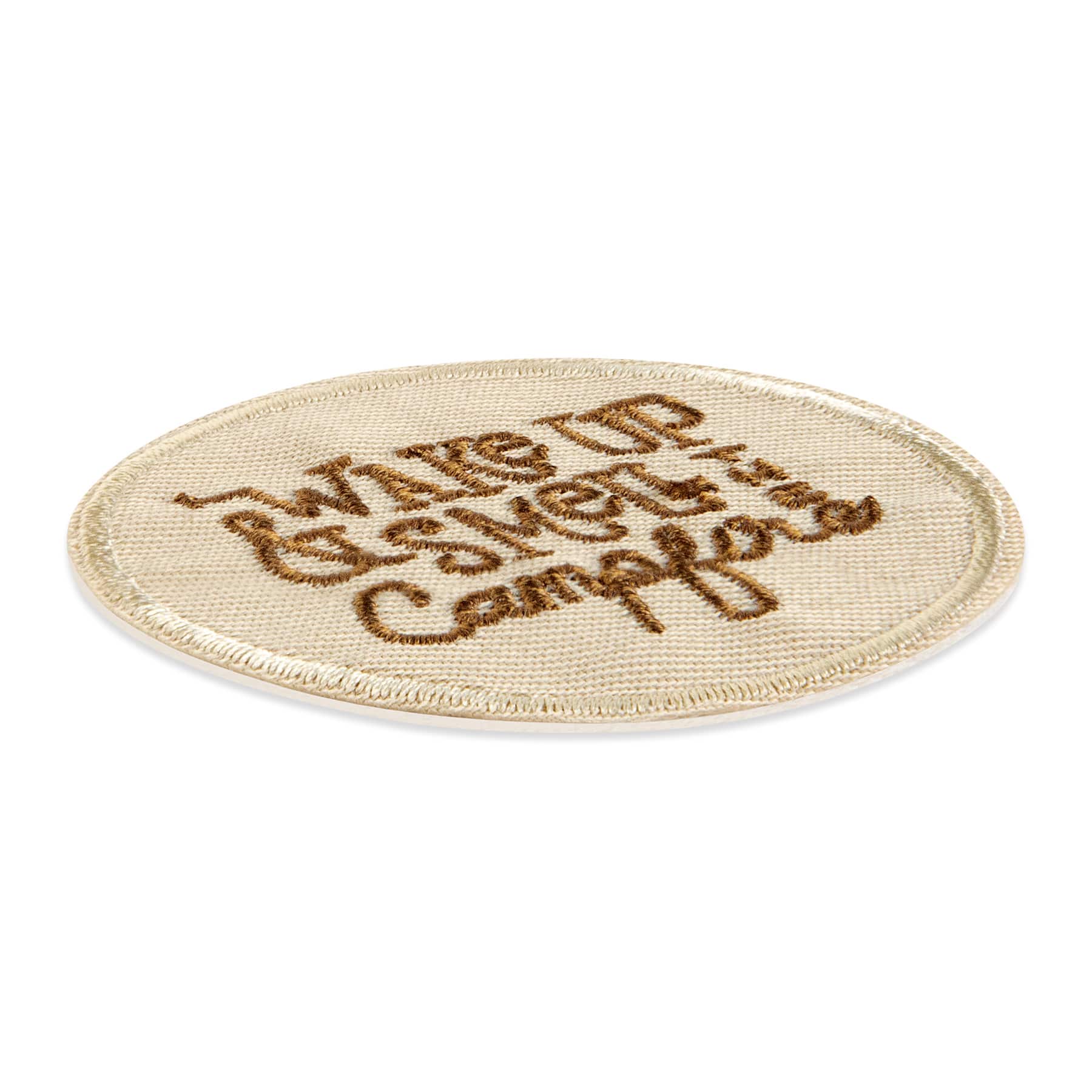 Wake Up & Smell The Campfire Embroidered Iron-On & Adhesive Patch by Make Market®