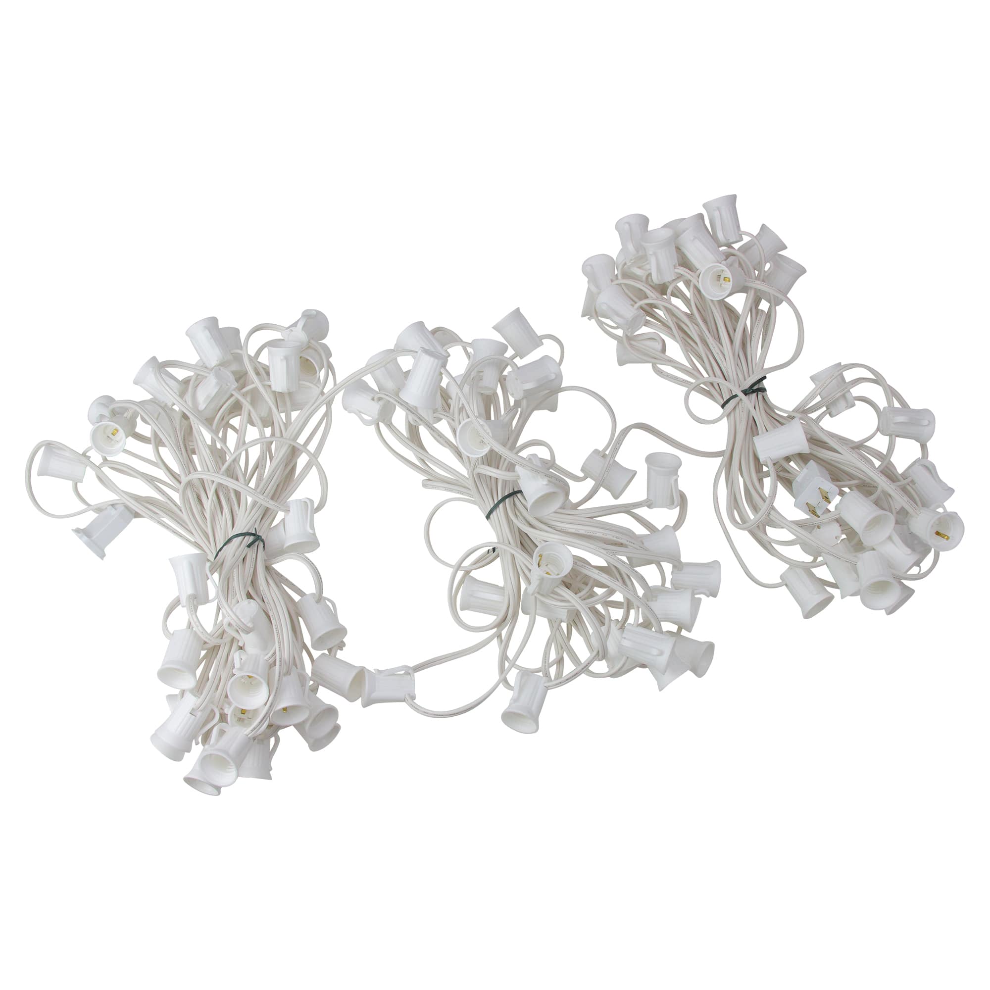 100ft. Commercial Christmas Light Socket Set