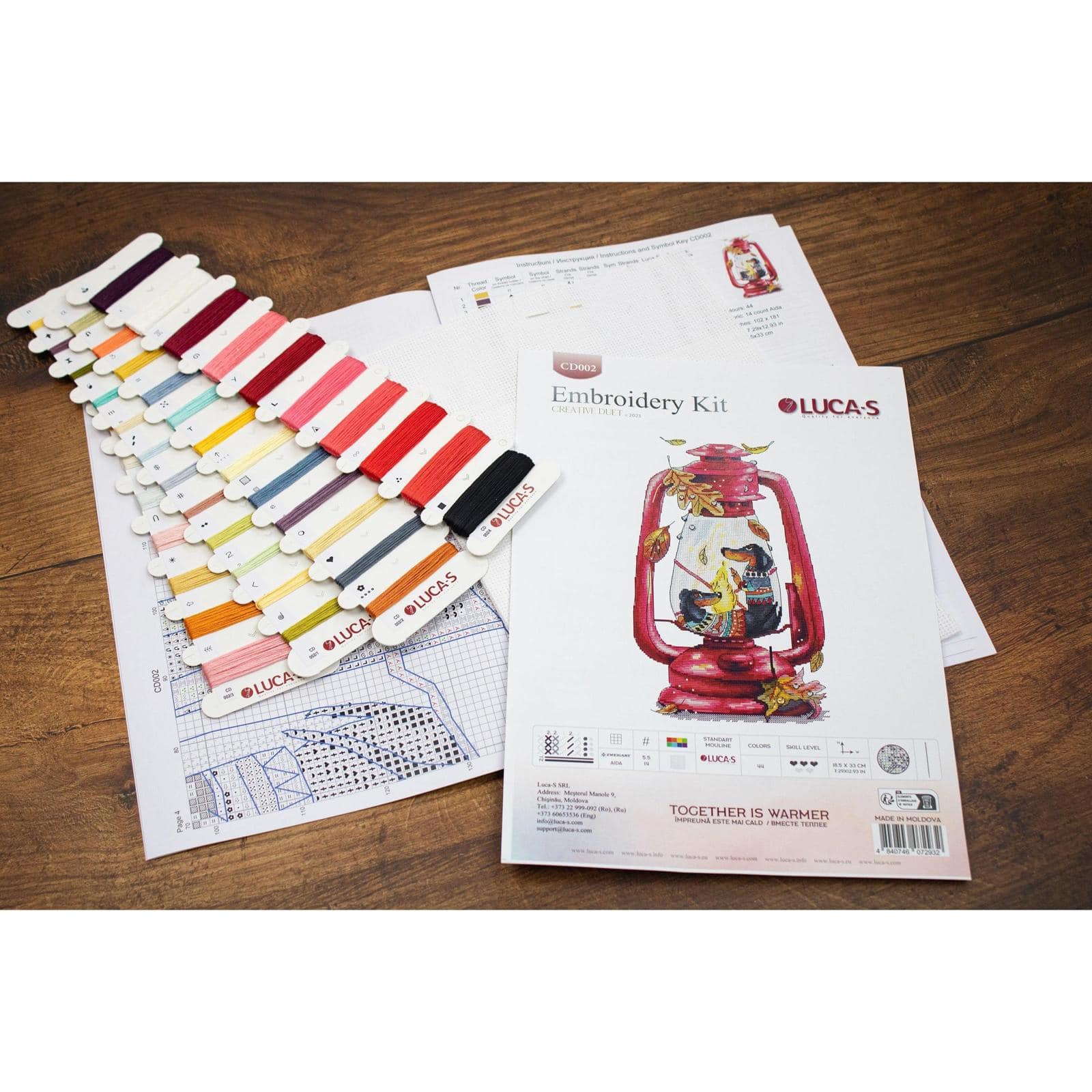 Luca-S Together Is Warmer Counted Cross-Stitch Kit