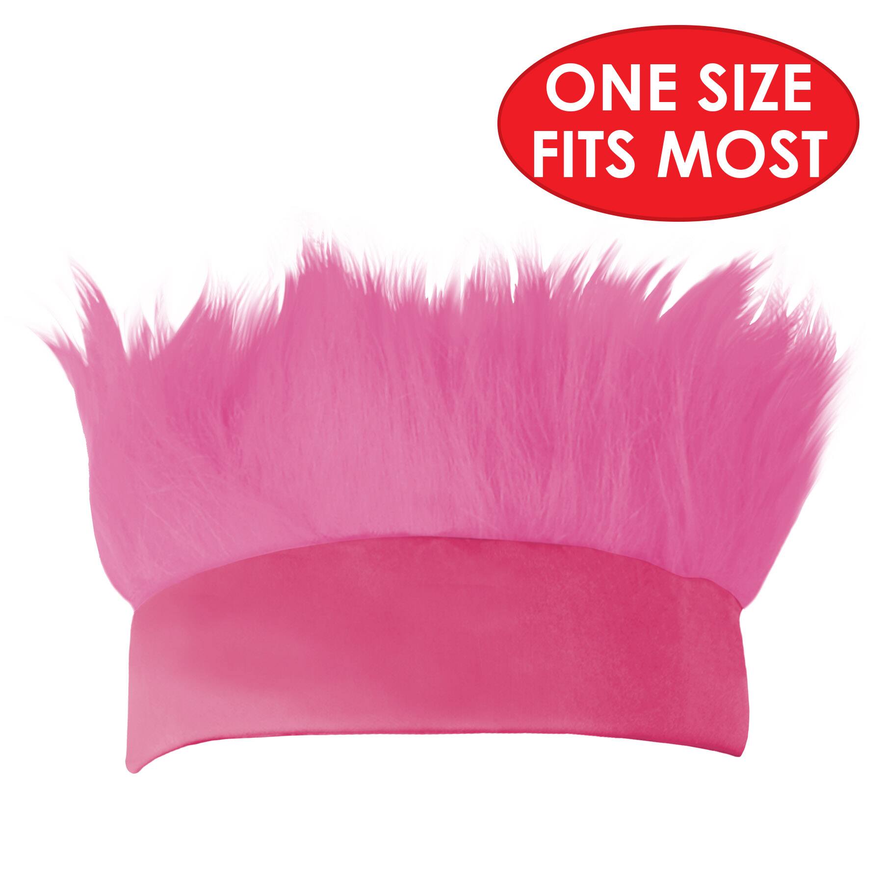 Beistle Adult Pink Hairy Headbands, 2ct.