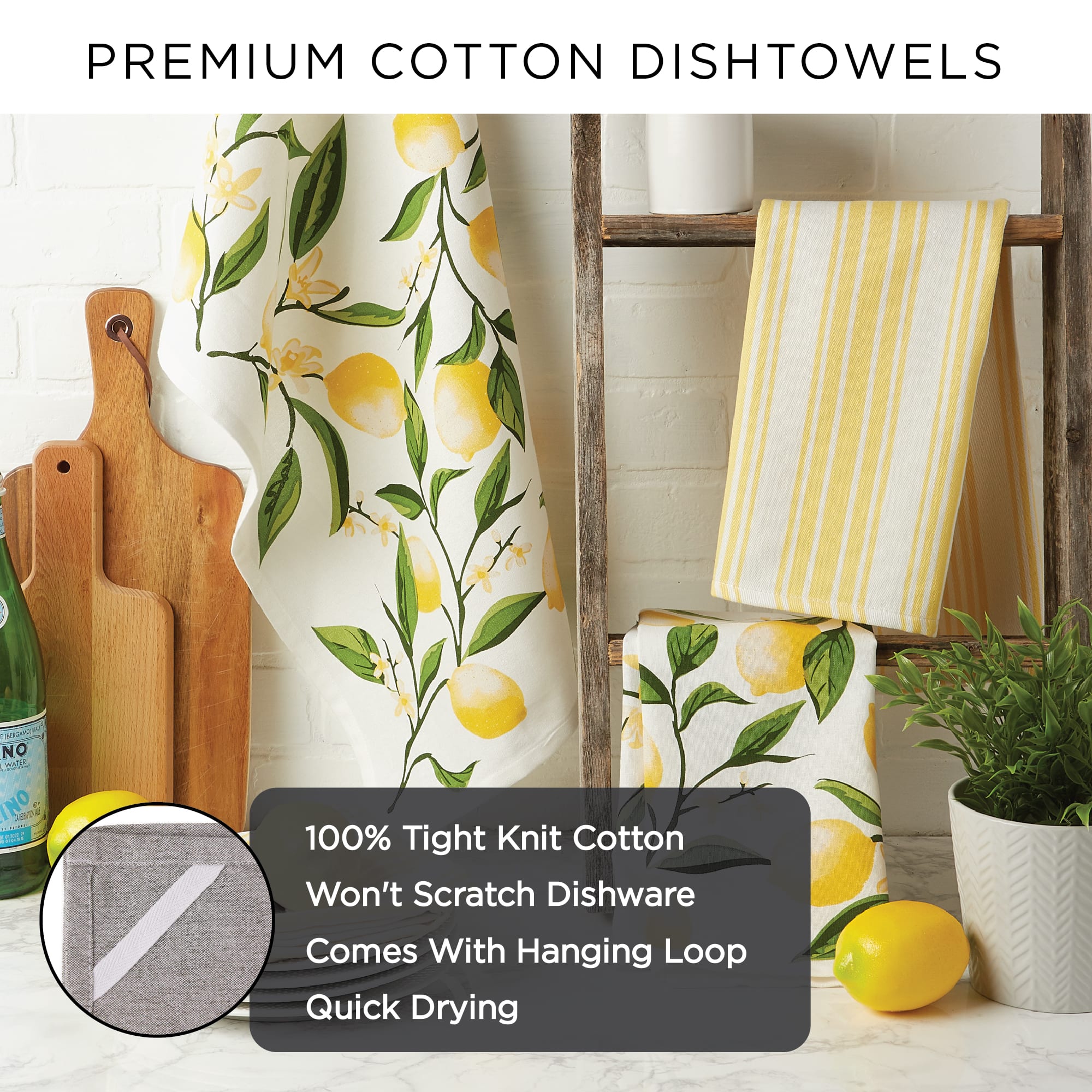 DII® Red Damask Dishtowel (Set of 2)