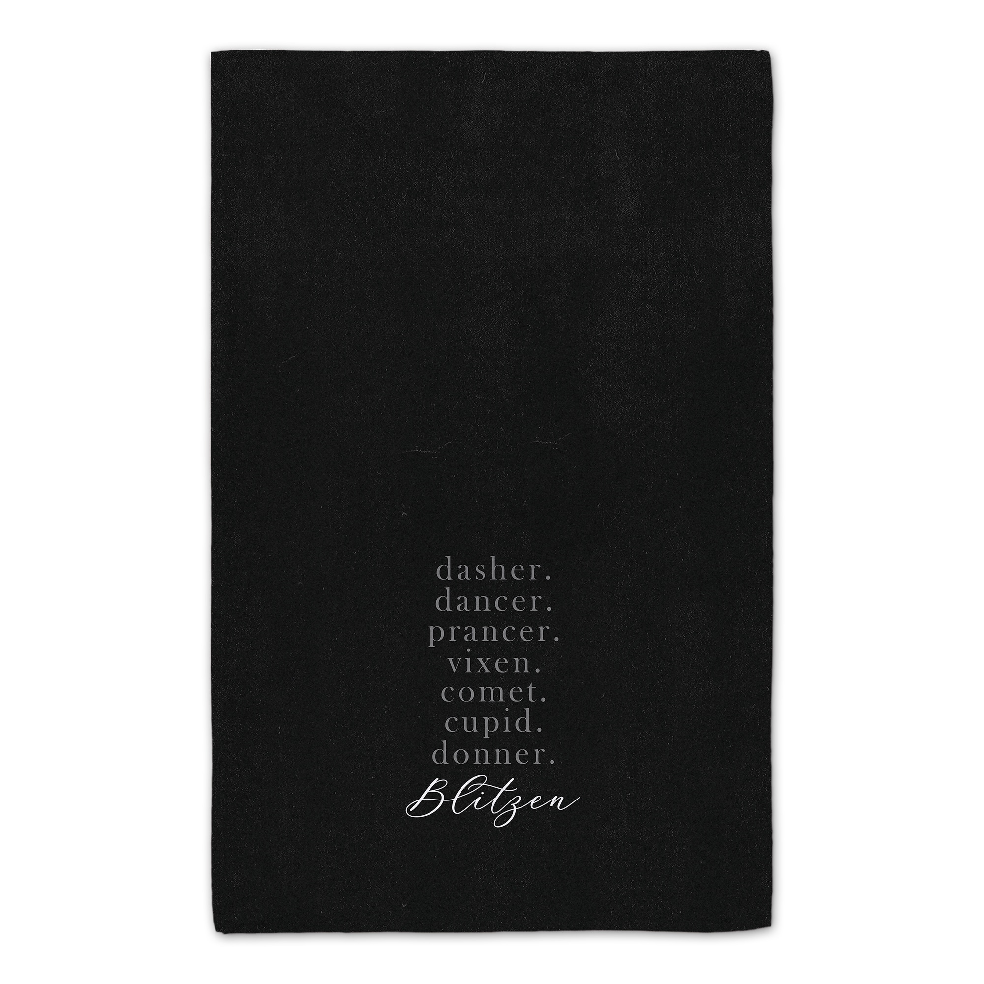 Reindeer Names Tea Towels - Set of 2