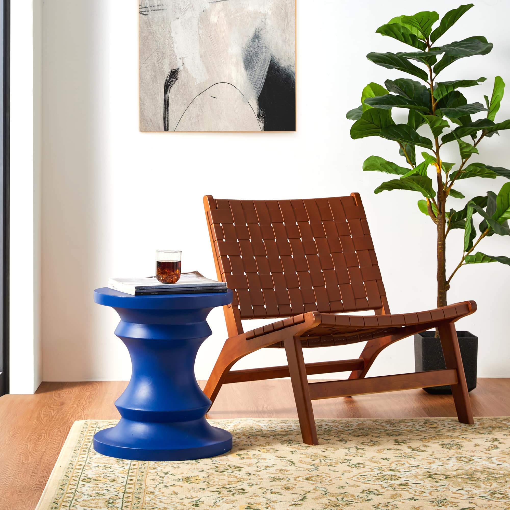 Glitzhome® 18" Multifunctional Chess Garden Stool