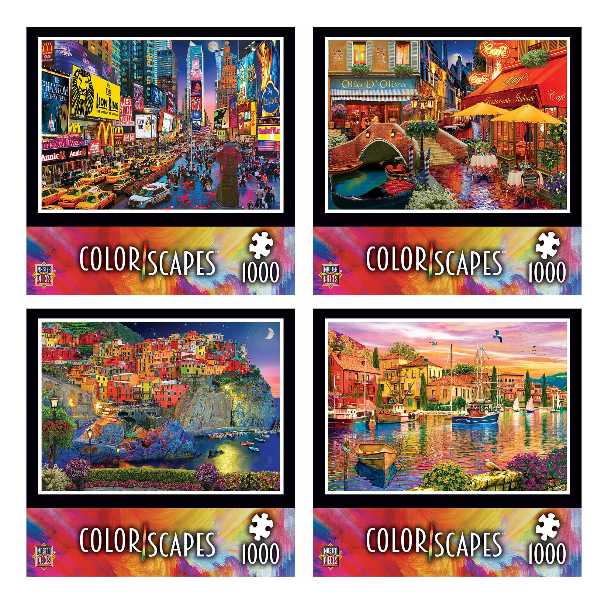 Assorted MasterPieces® Colorscapes™ Linen Jigsaw Puzzle