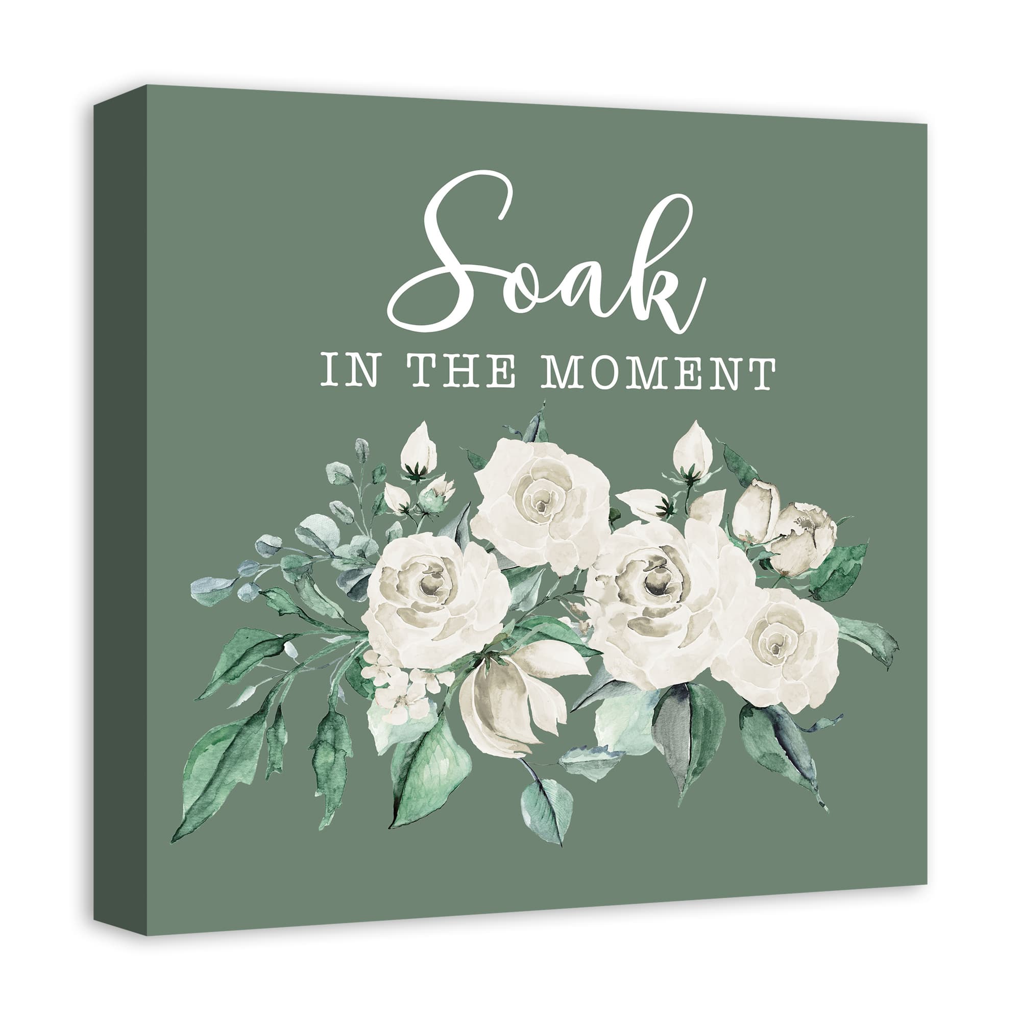 Soak In The Moment 16" x 16" Canvas Wall Art