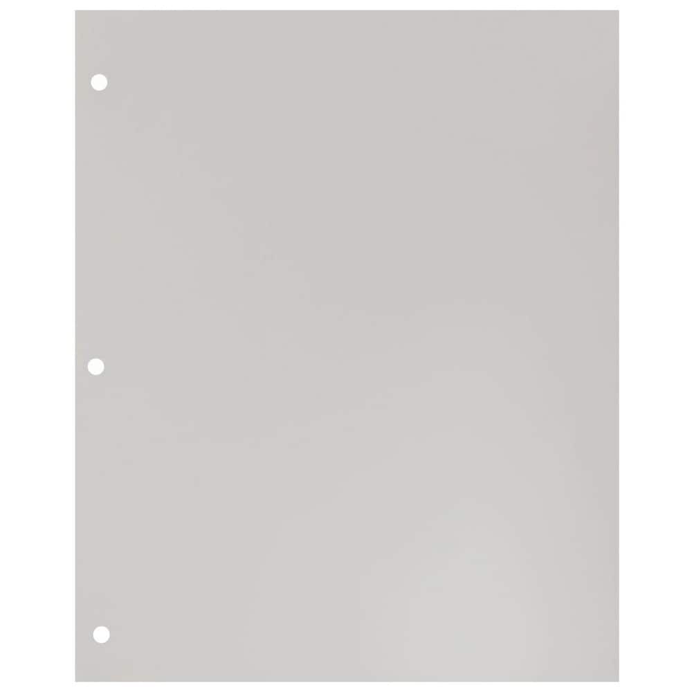 JAM Paper Business Glossy Laminated Two Pocket 3-Hole Punch Folders, 6ct.