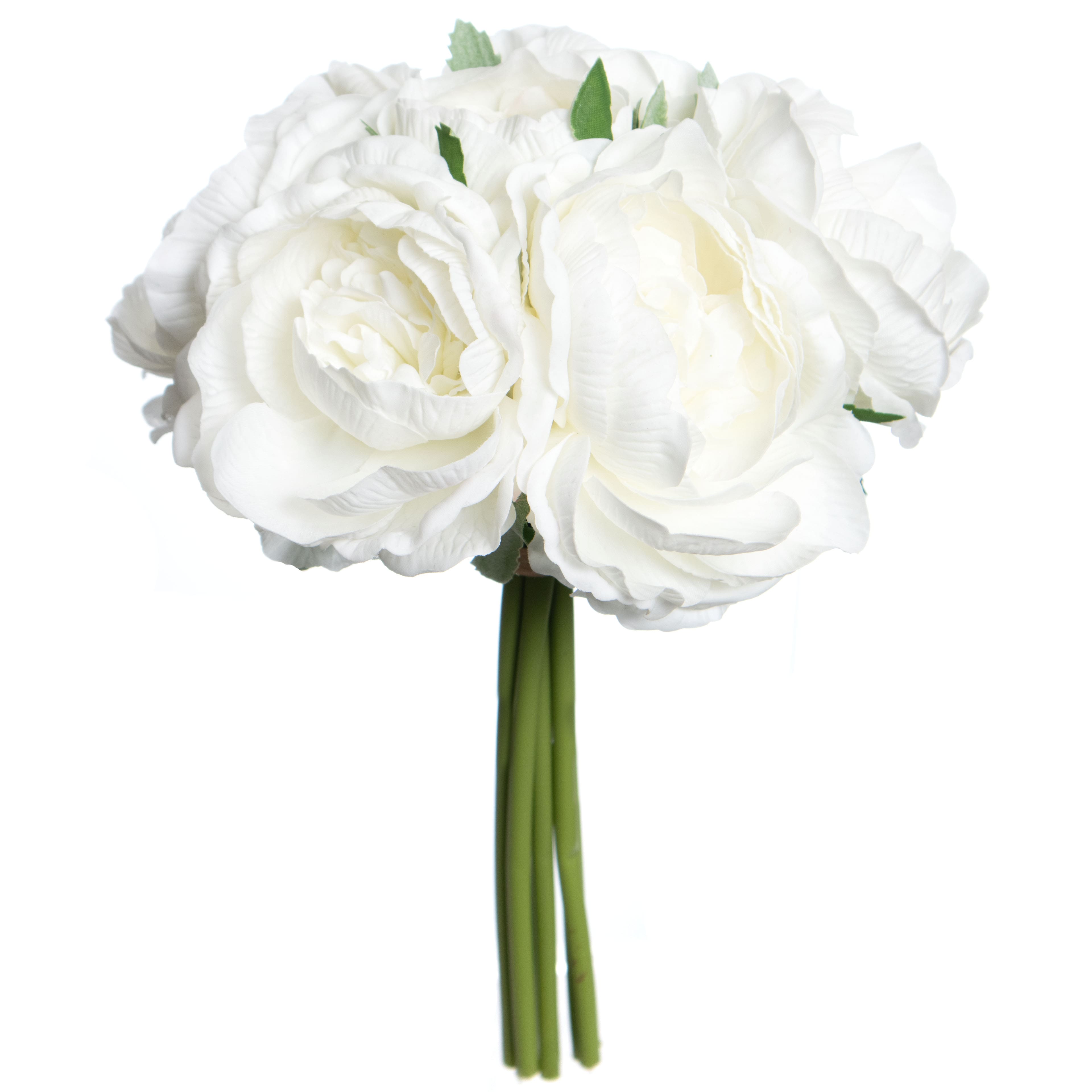 Bouquet de pivoines blanches au toucher réaliste de 27,9 cm d’Ashland