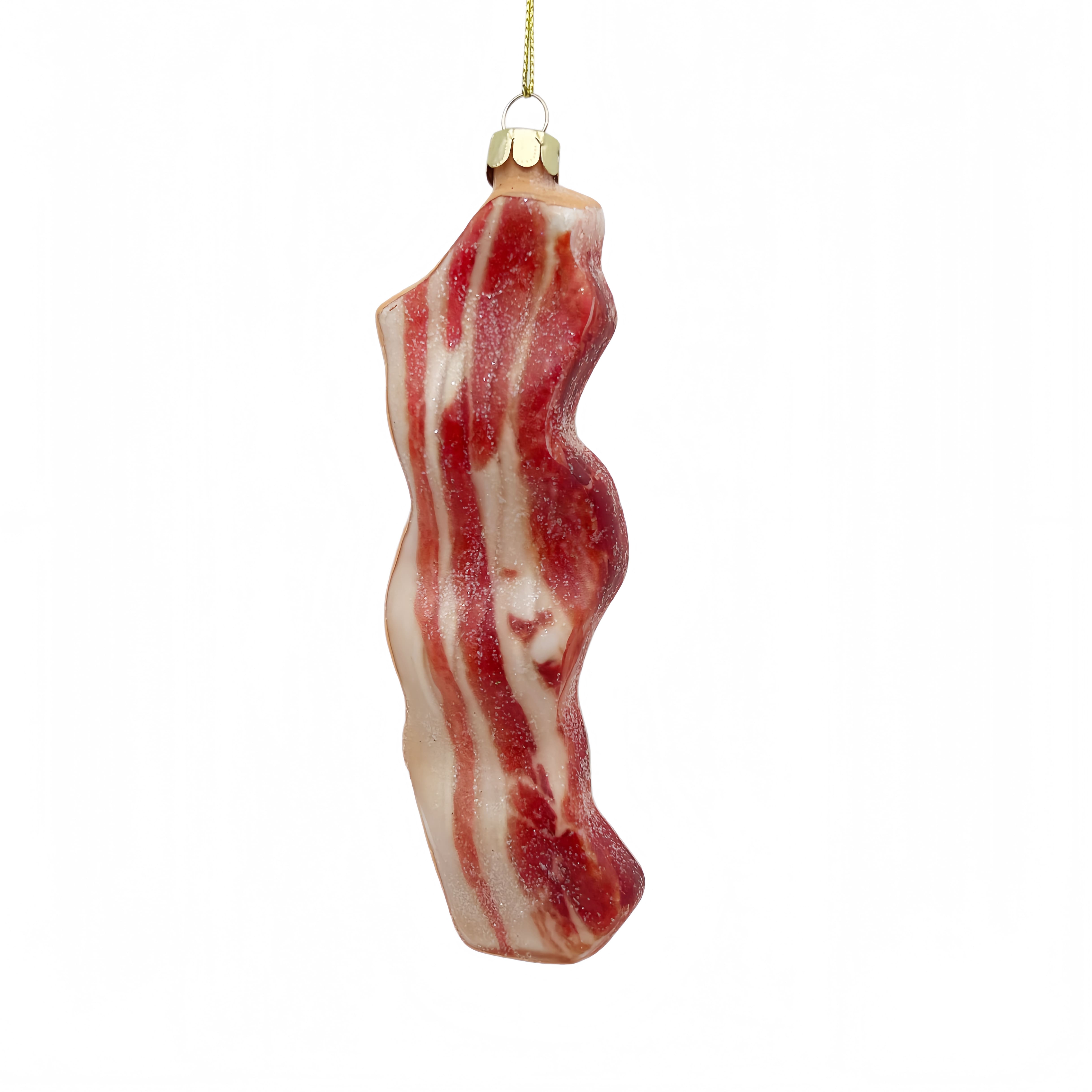 6" Bacon Glass Ornament by Ashland®