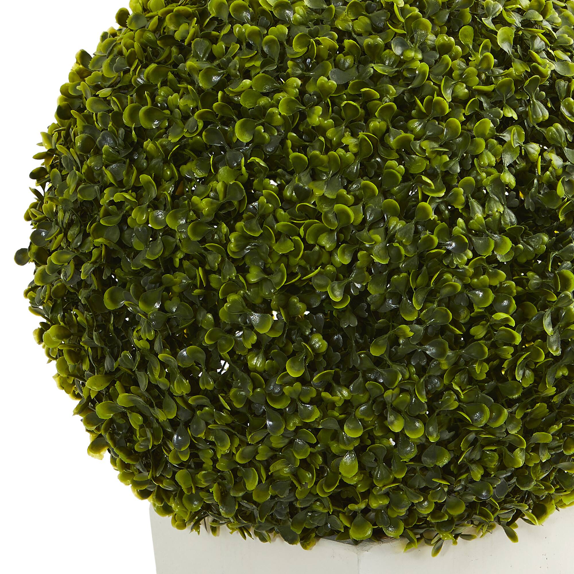2.5ft. Boxwood Ball Topiary in White Tower Planter