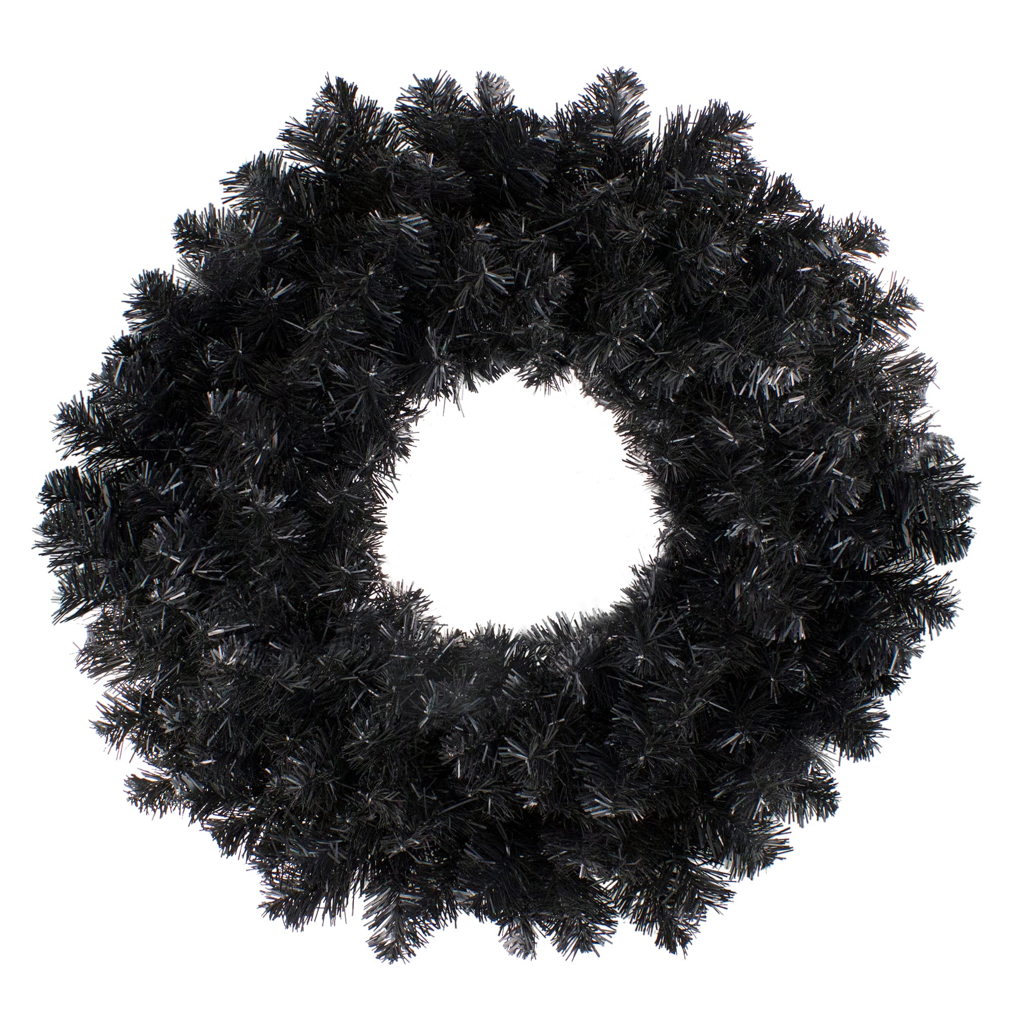 24" Black Unlit Colorado Spruce Artificial Halloween Wreath By Northlight | Michaels®
