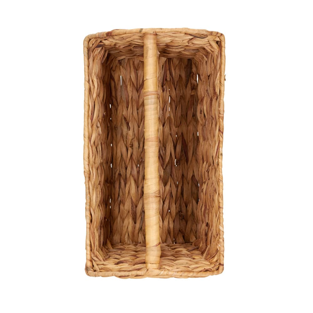 Household Essentials 17.5" Hyacinth Rectangular Woven Magazine Rack