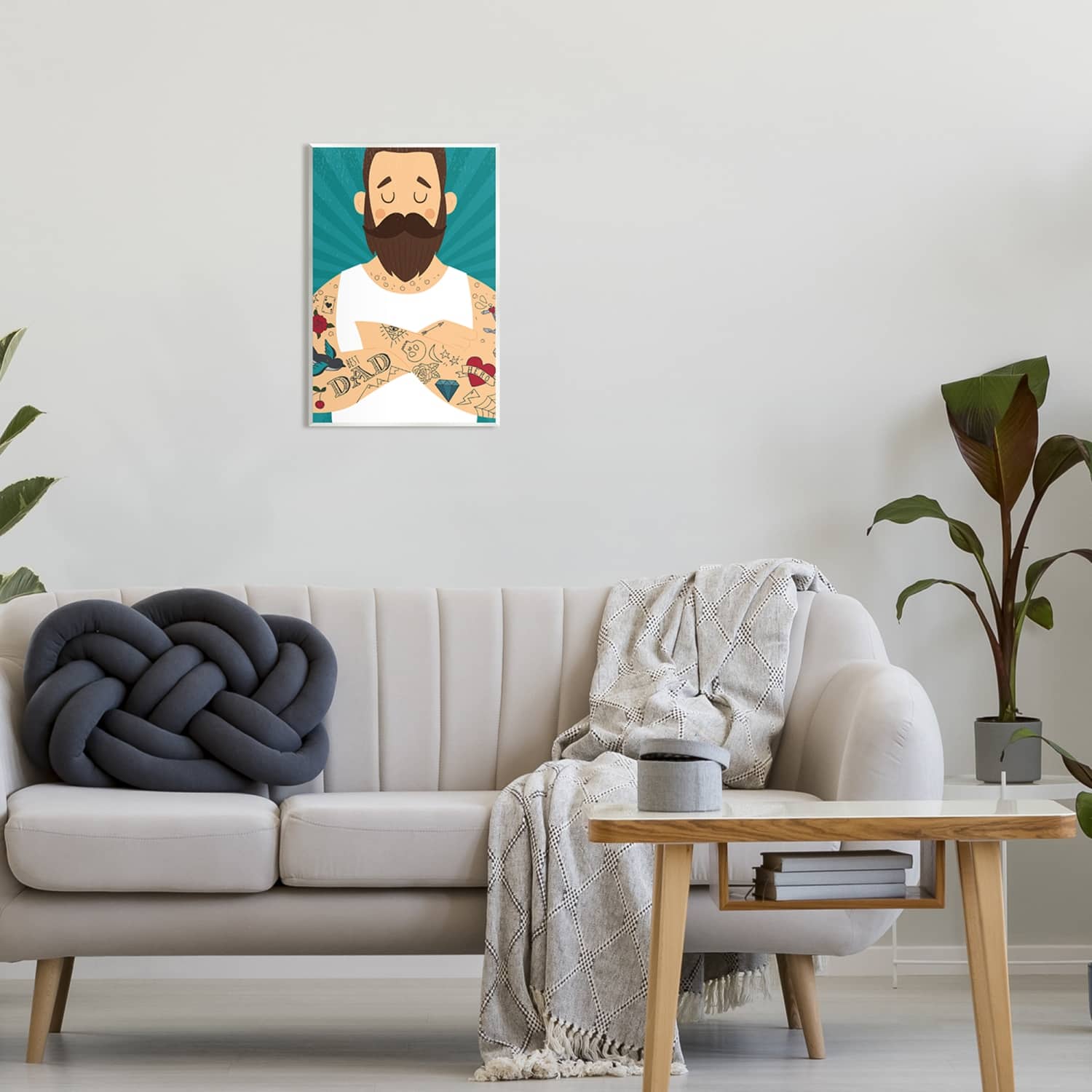 Stupell Industries Best Dad Father's Day Tattoos Wall Plaque Art