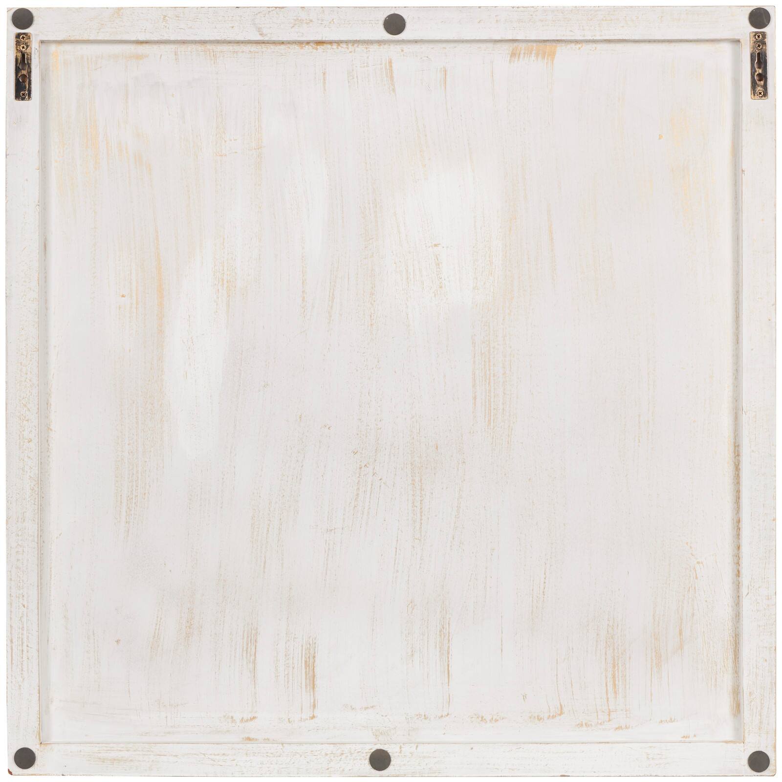 Gold & White Abstract Starburst Carved MDF Wall Décor