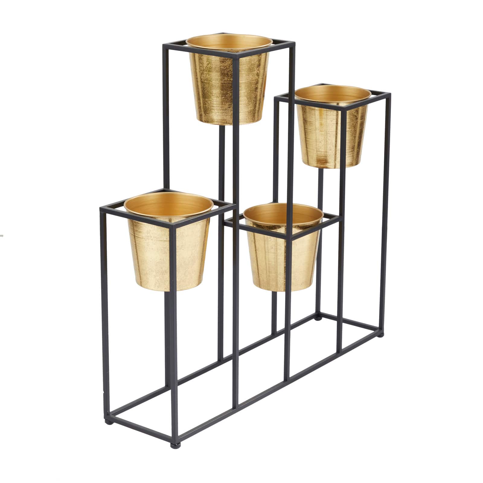 Gold Metal Glam Planter, 31" x 21" x 8"