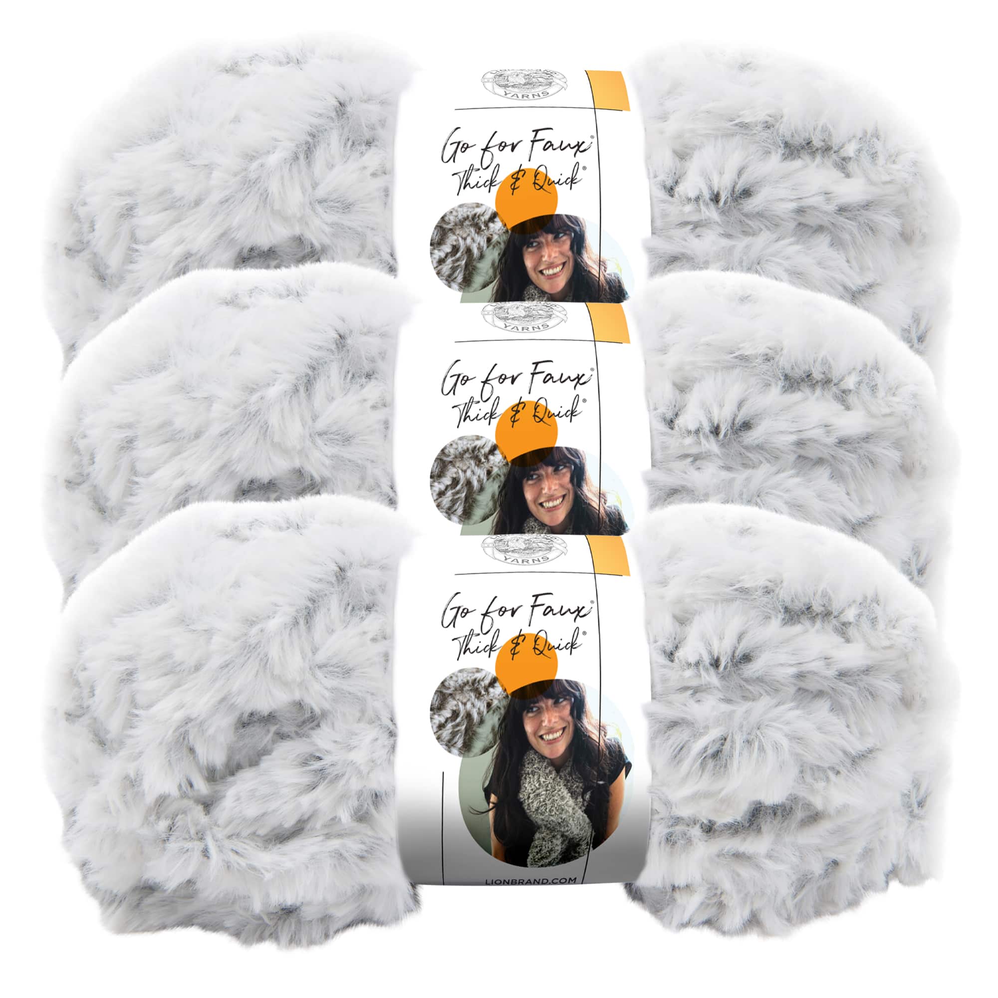 3 Pack Lion Brand® Go For Faux® Thick & Quick® Yarn