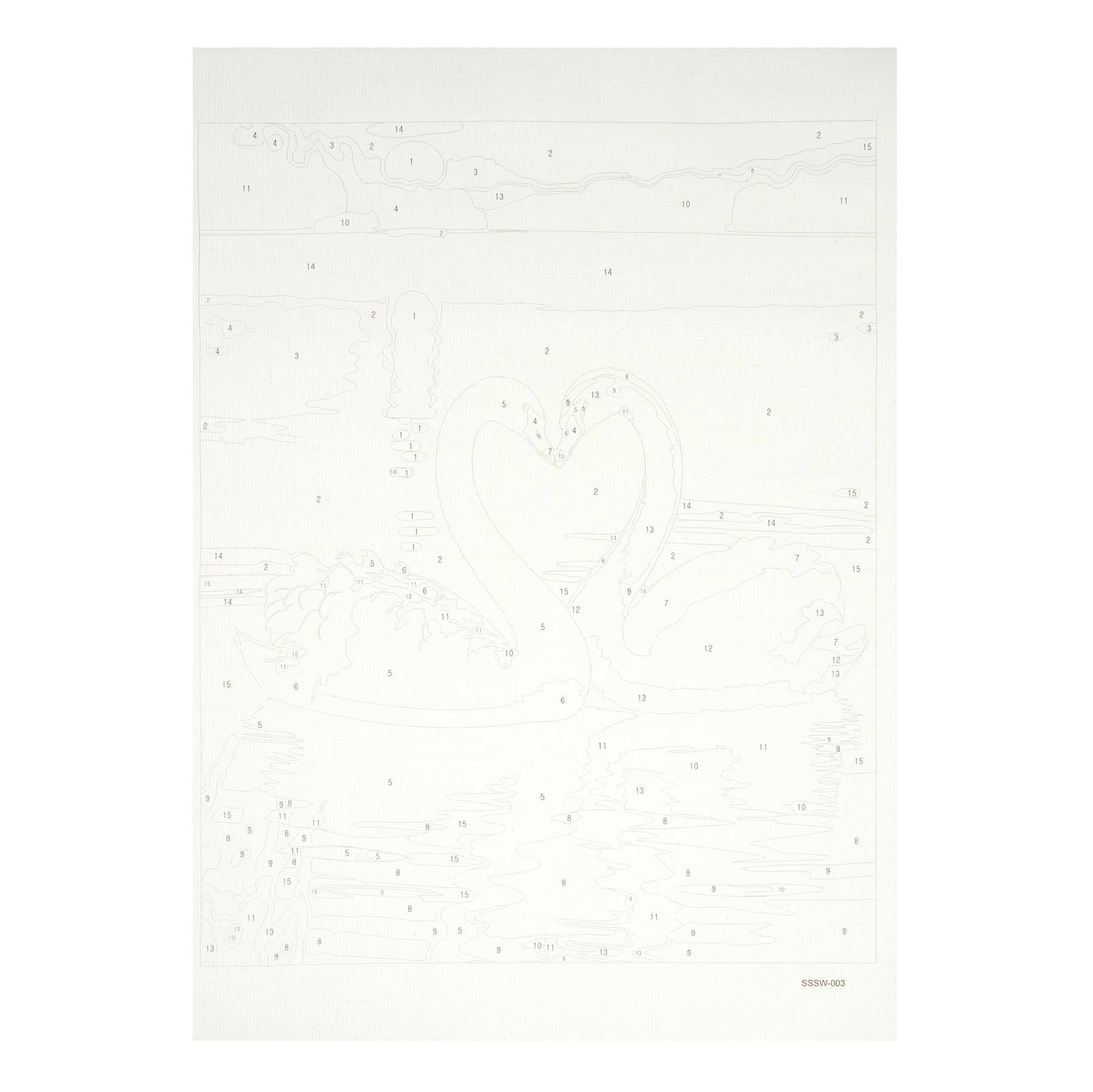 8" x 10" Swans Paint-by-Number Kit by Artist's Loft®