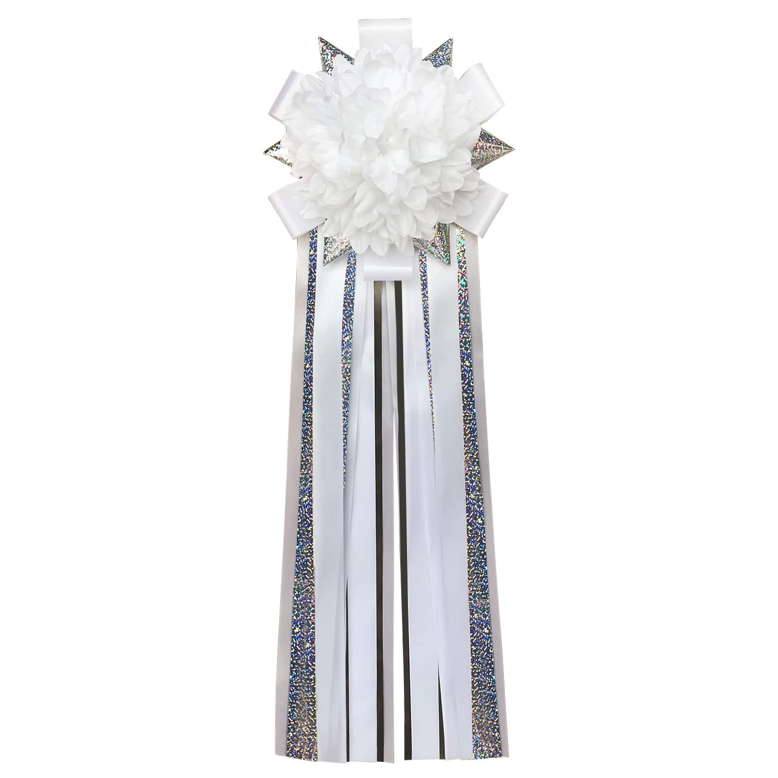 22" White & Silver Single Homecoming Garter by Celebrate It™