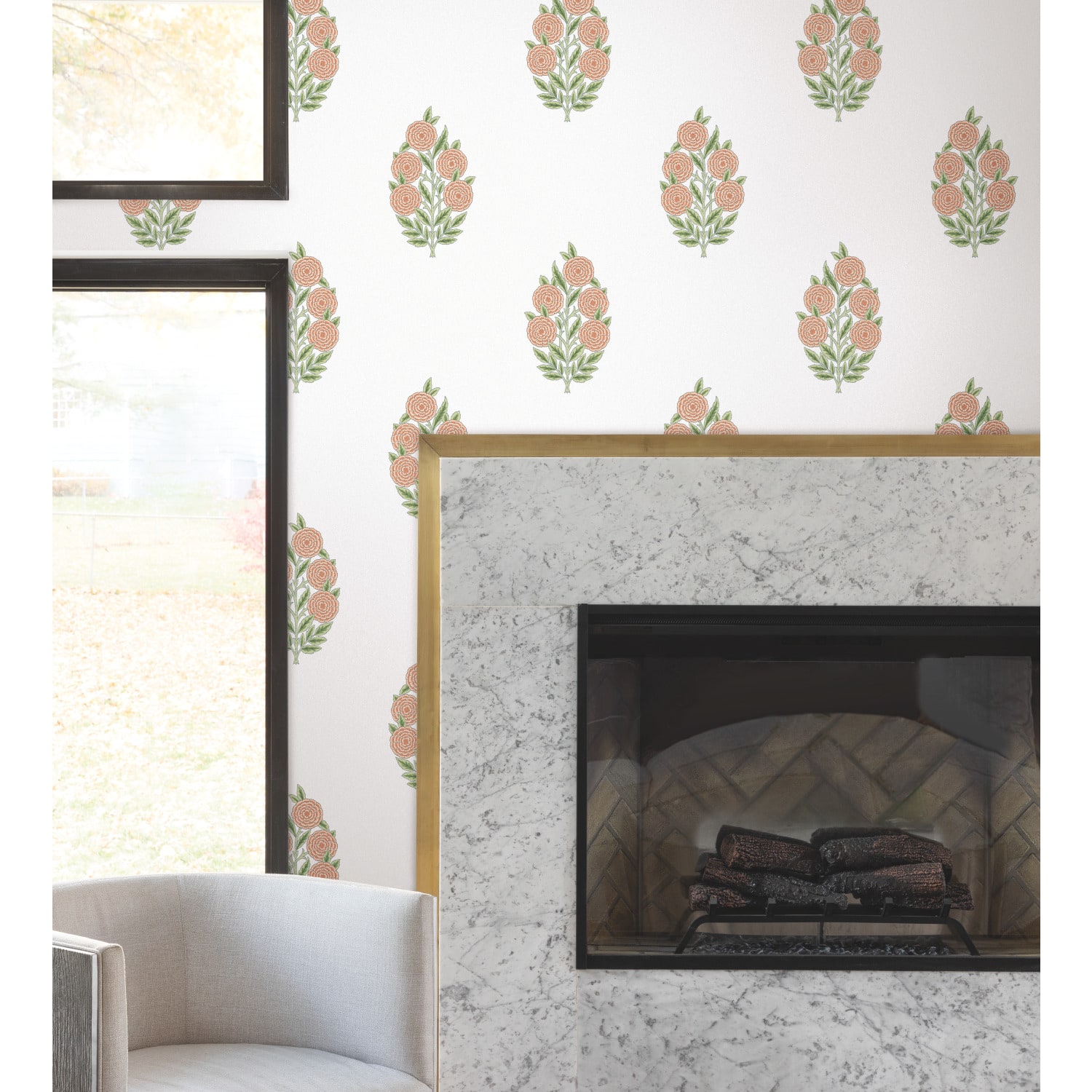 RoomMates Tamara Day Dutch Floral Peel & Stick Wallpaper