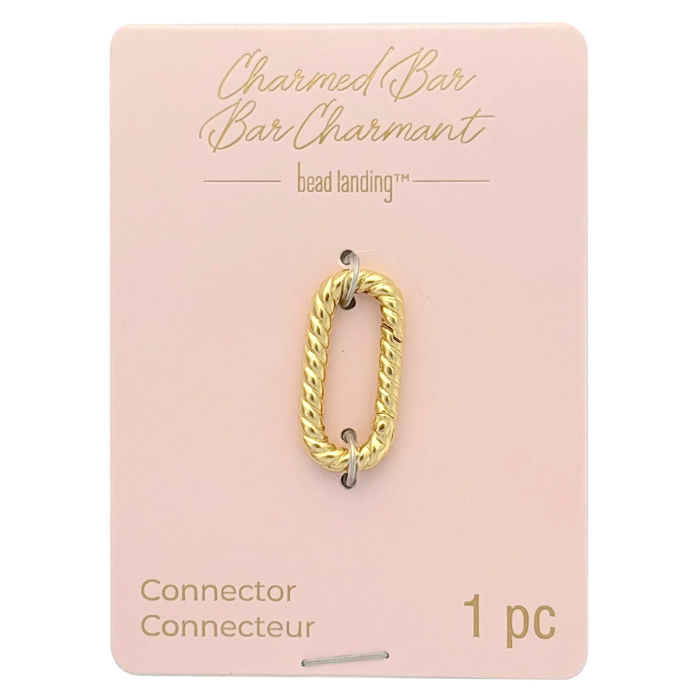 Charmed Bar Gold Rope Charm Connector by Bead Landing™
