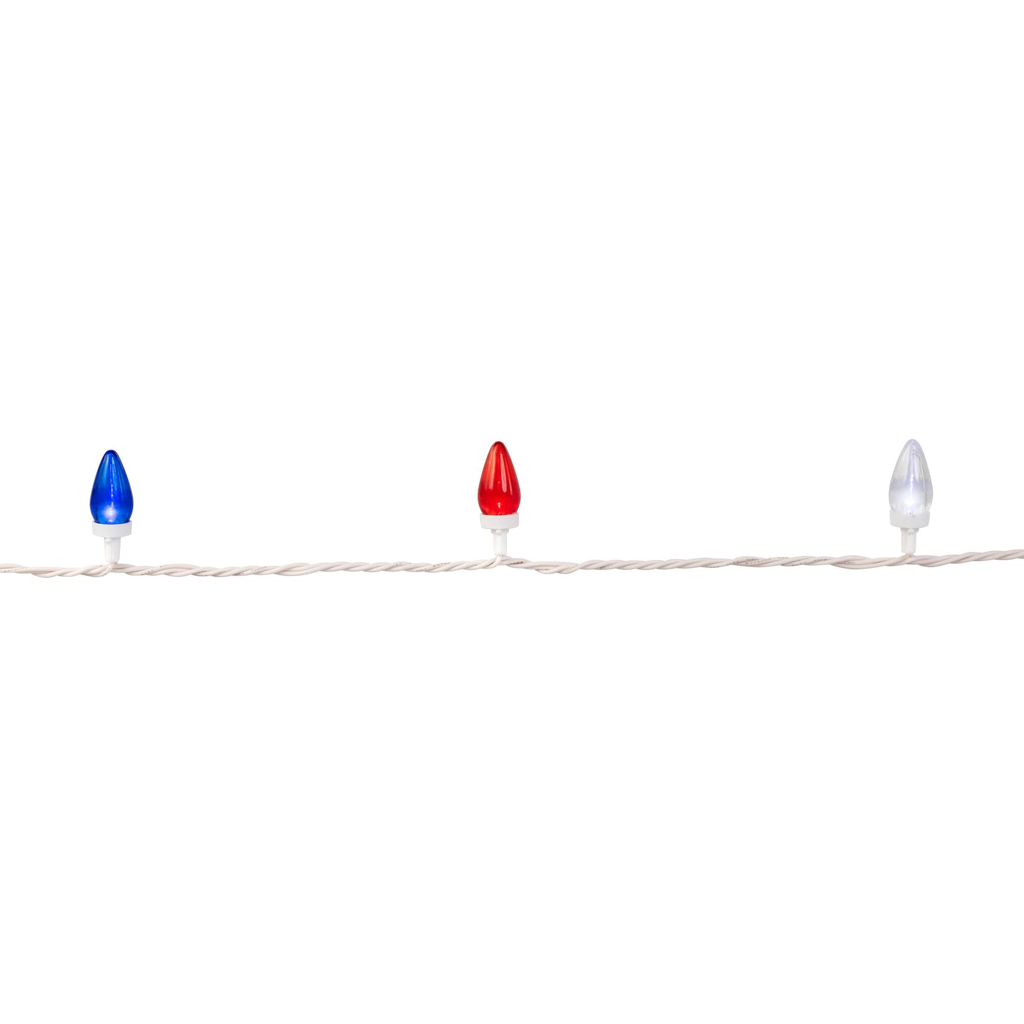 Patriotic C7 LED Christmas Lights