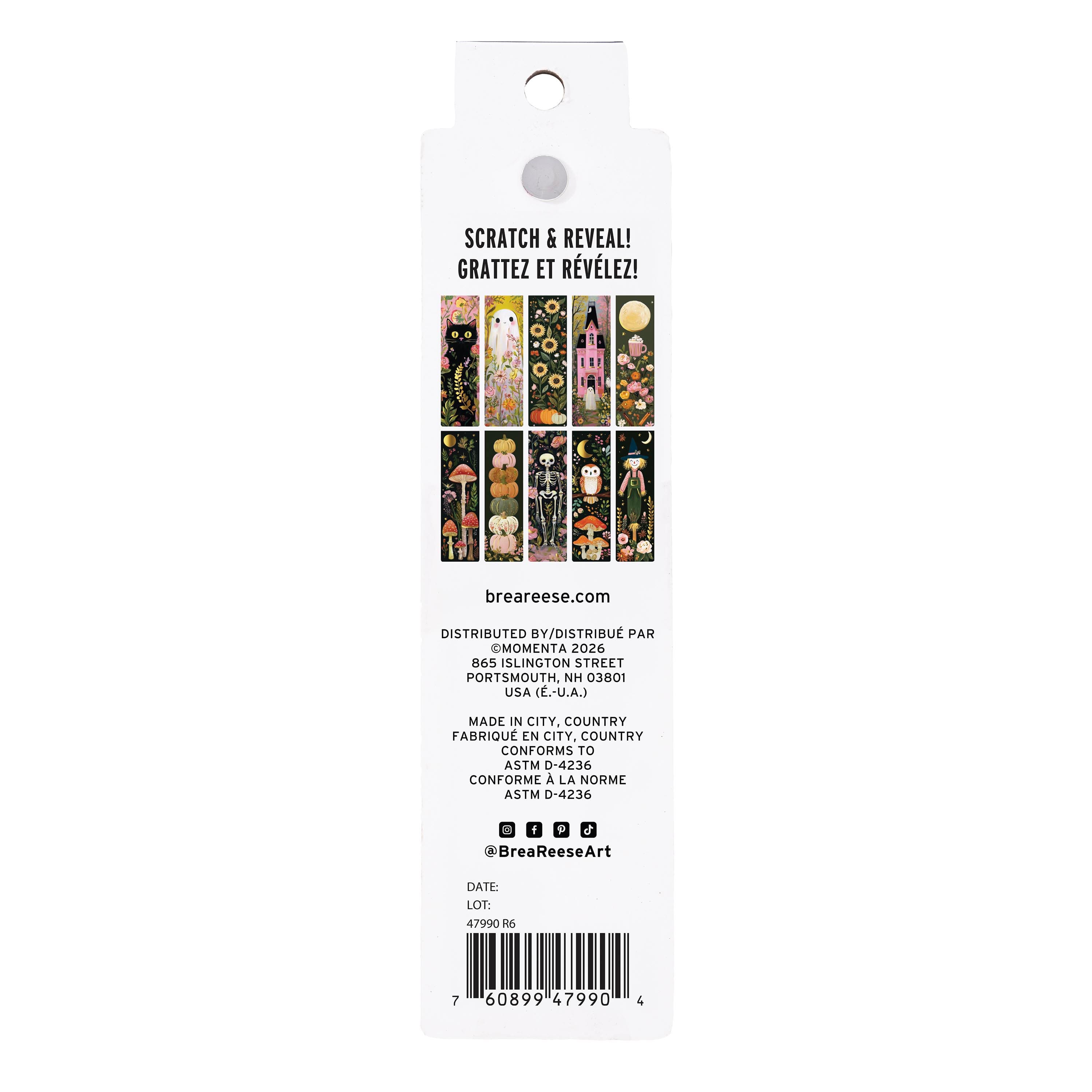 Brea Reese® Meadow Creatures Scratch Art Bookmarks