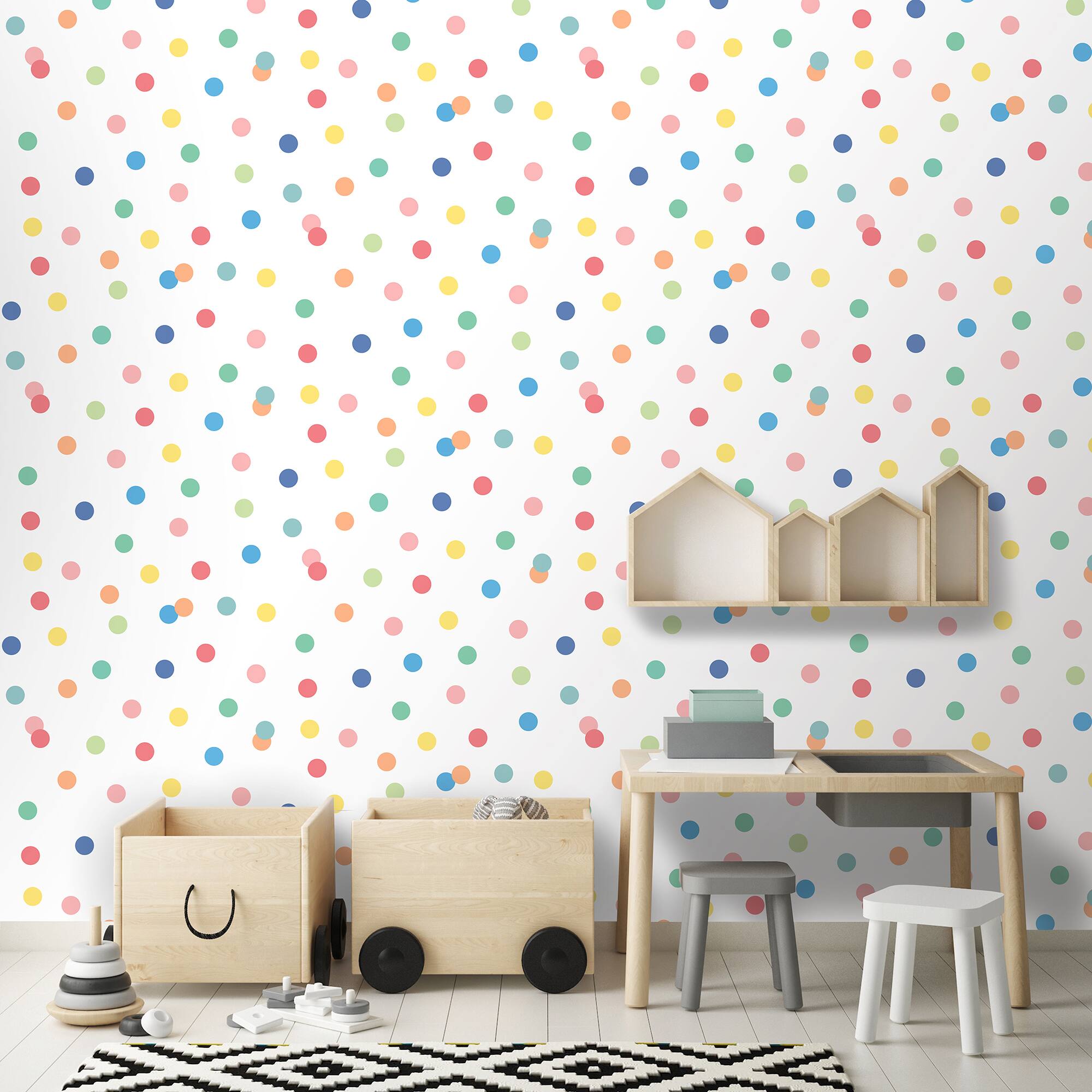 Designs Direct Polka Dot Party Wallpaper