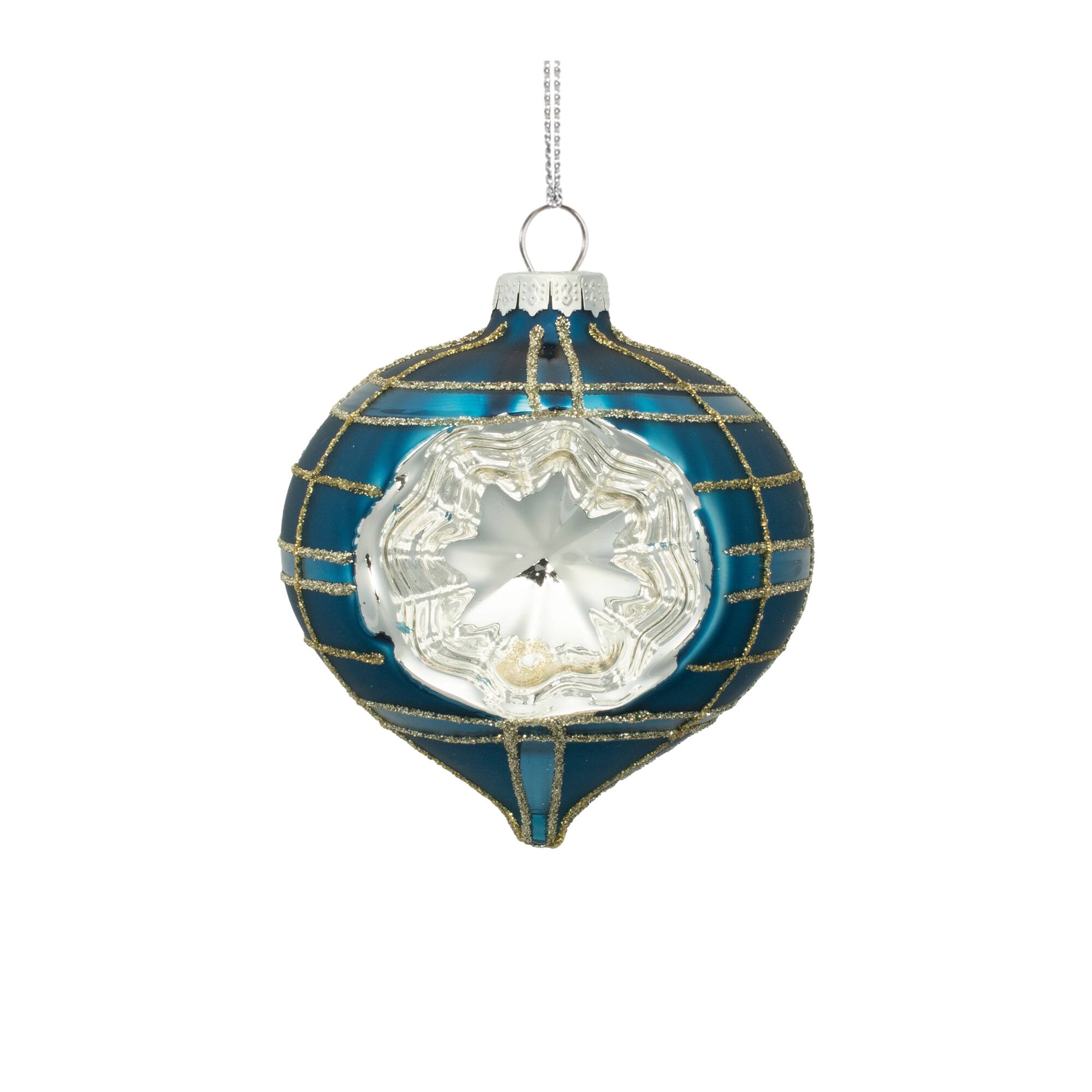 3.25" Plaid Glass Reflector Ornaments, 12ct.
