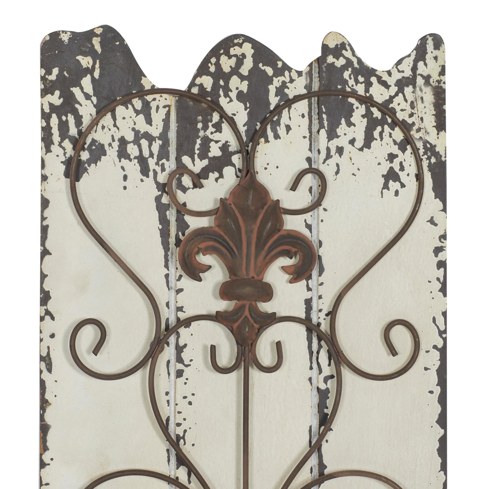 32" White Rustic Wood Wall Decor, 2ct.