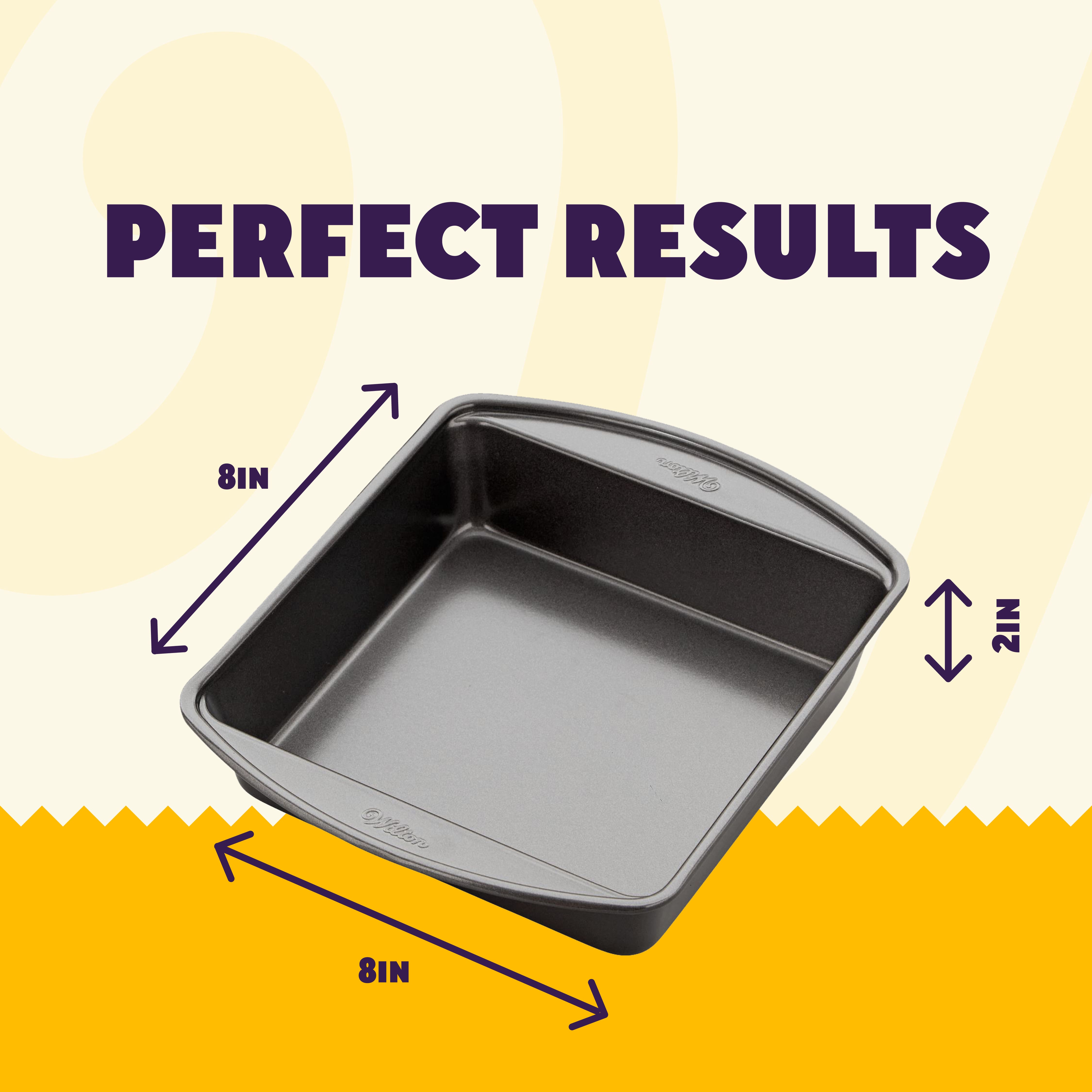 Wilton® Gold Non-Stick Bakeware 8" Square Cake Pan