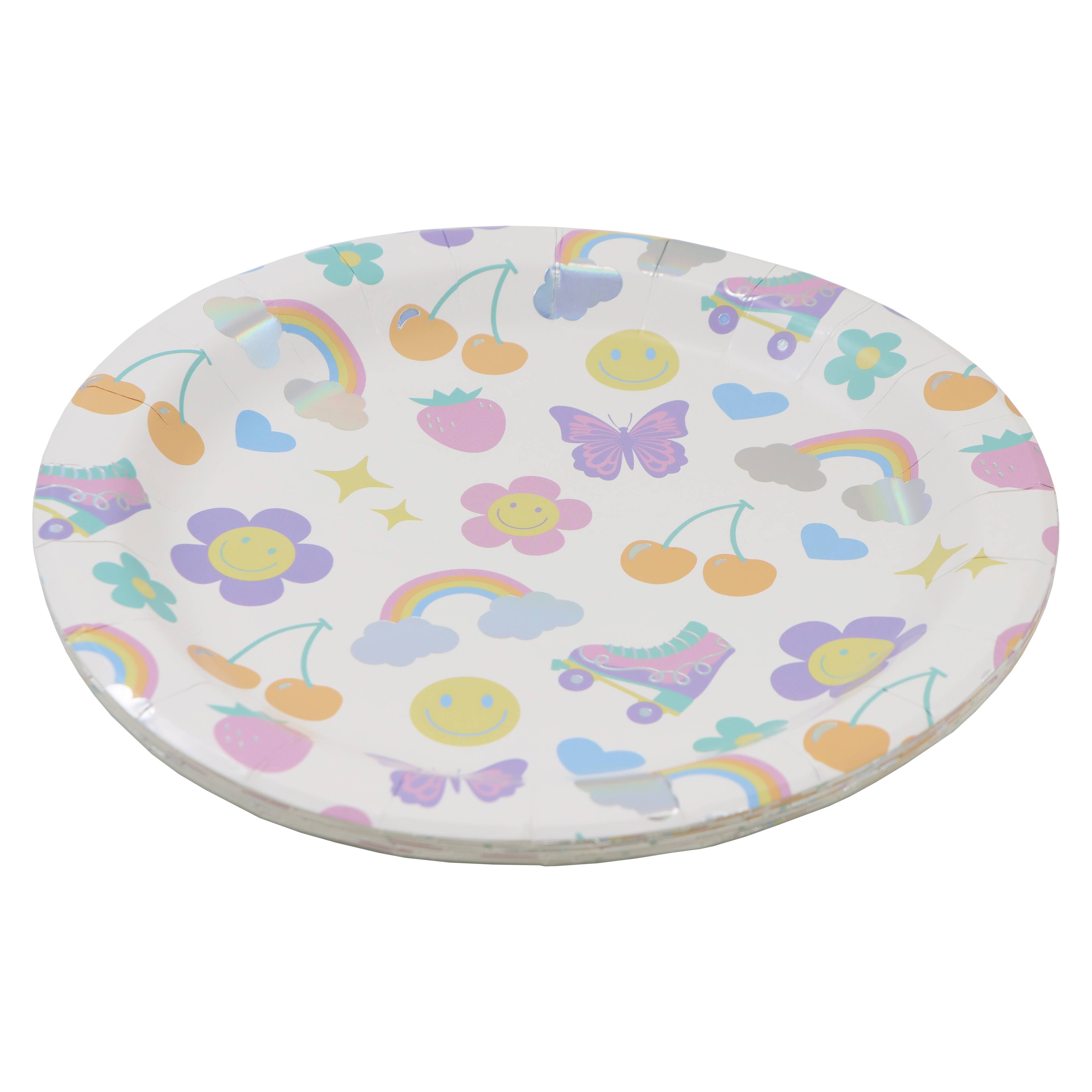 12 Packs: 8 ct. (96 total) 9" Good Vibes Dinner Plates by Celebrate It™