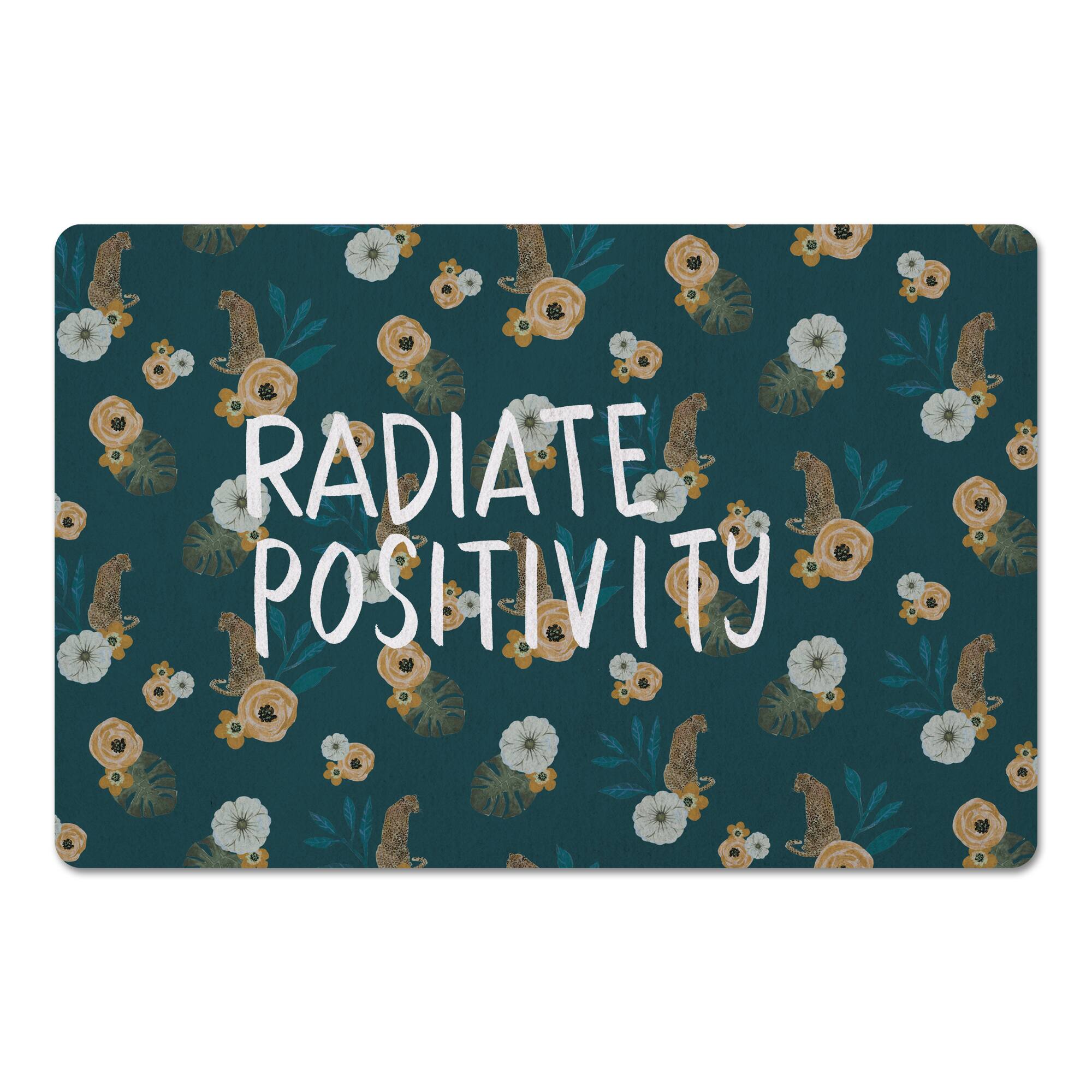 Radiate Positivity Tropical Jag Floor Mat