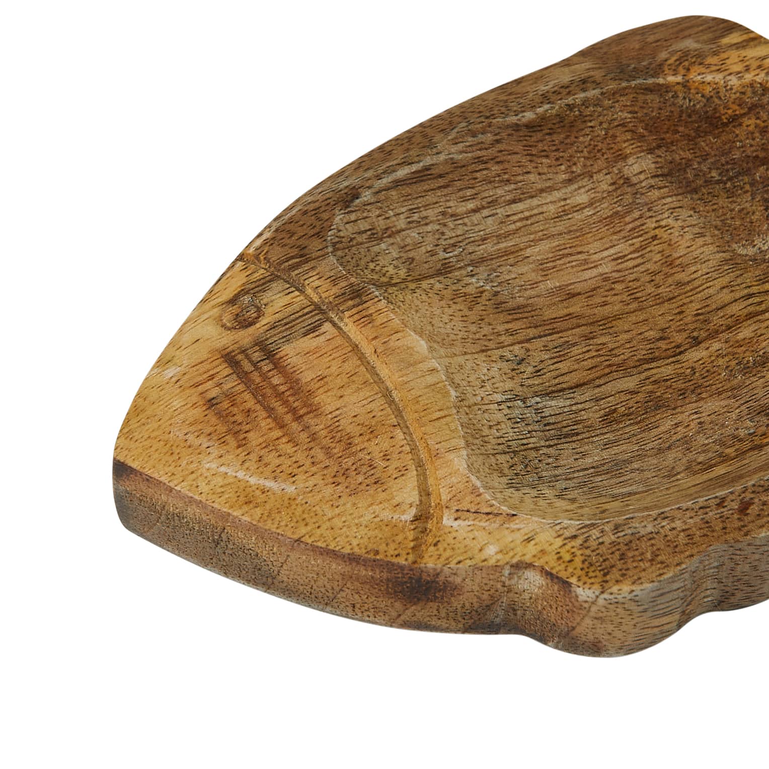 Hello Honey® 8" Coastal Carved Fish-Shaped Wood Serving Tray