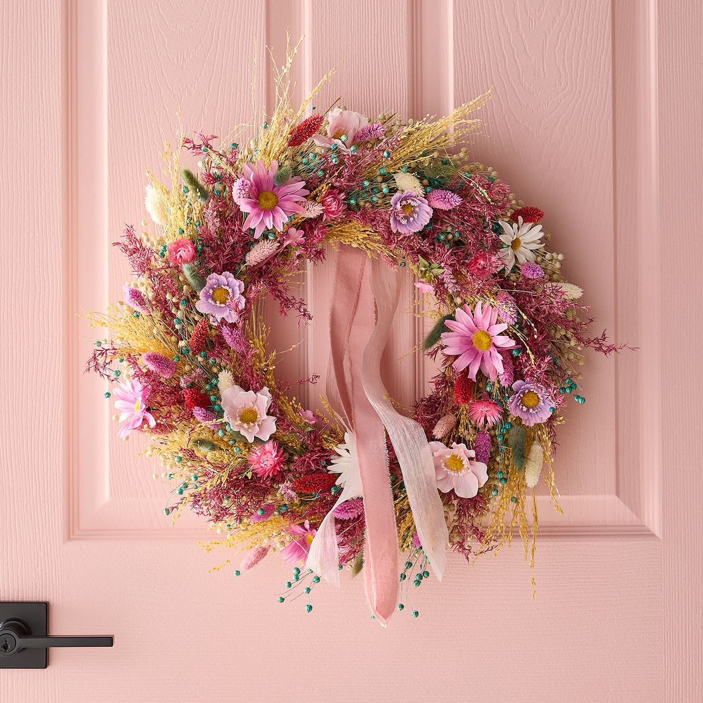 Spring Dried Floral Wreath