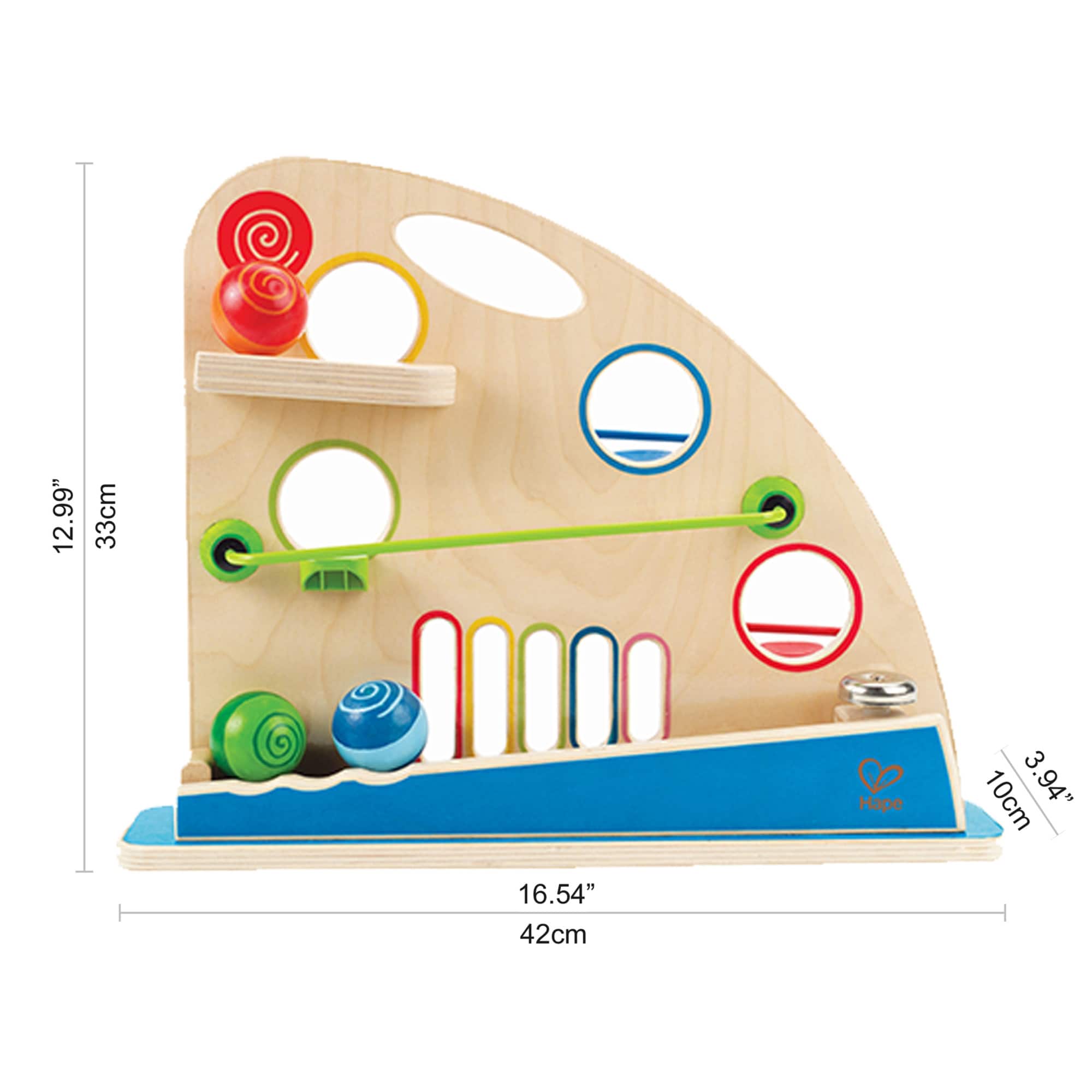 Hape Totally Amazing Roller Derby Wooden Marble Racing Toddler Toy