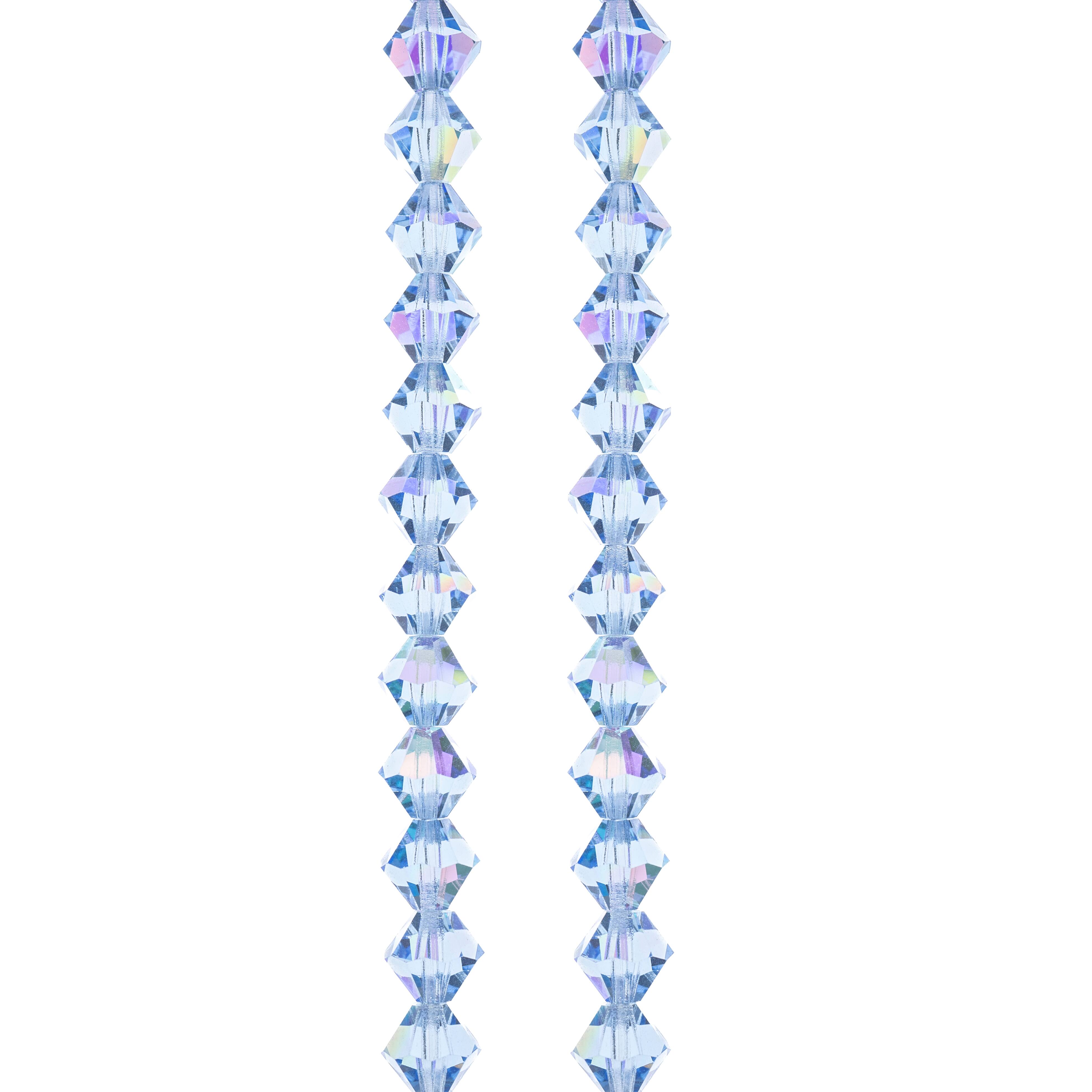 Preciosa Glass Crystal Bicone Beads, 6mm by Bead Landing™