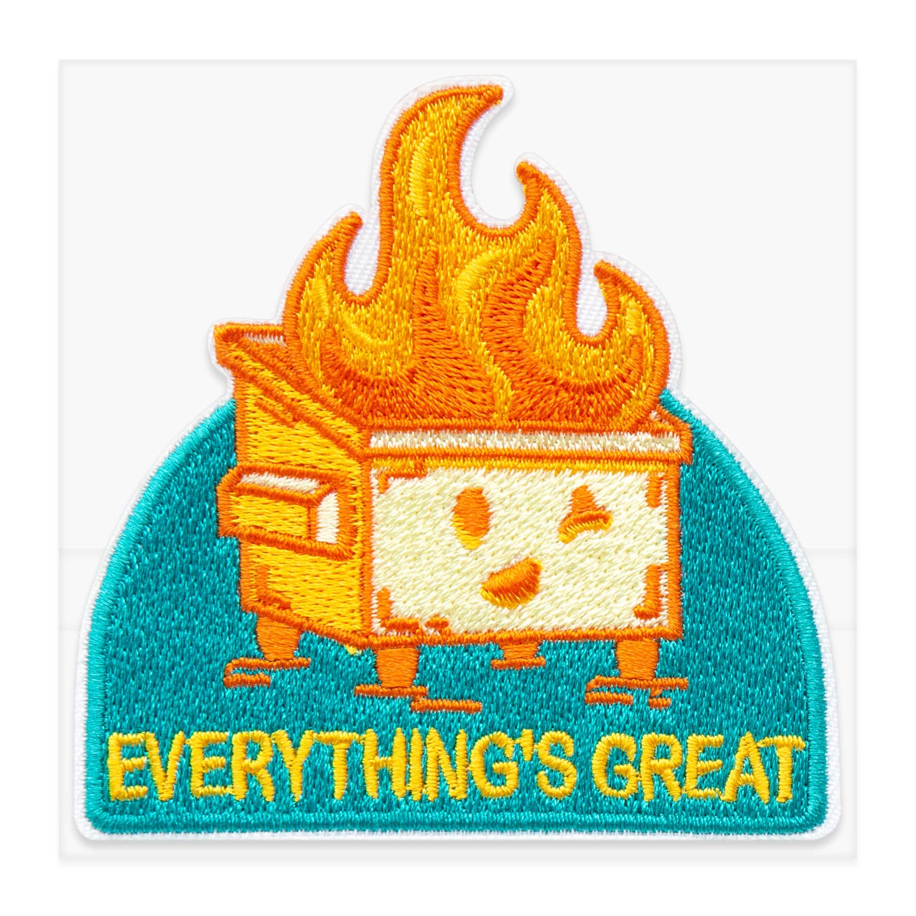 Iron-On & Adhesive Everything's Great Dumpster File Patch by Make Market®