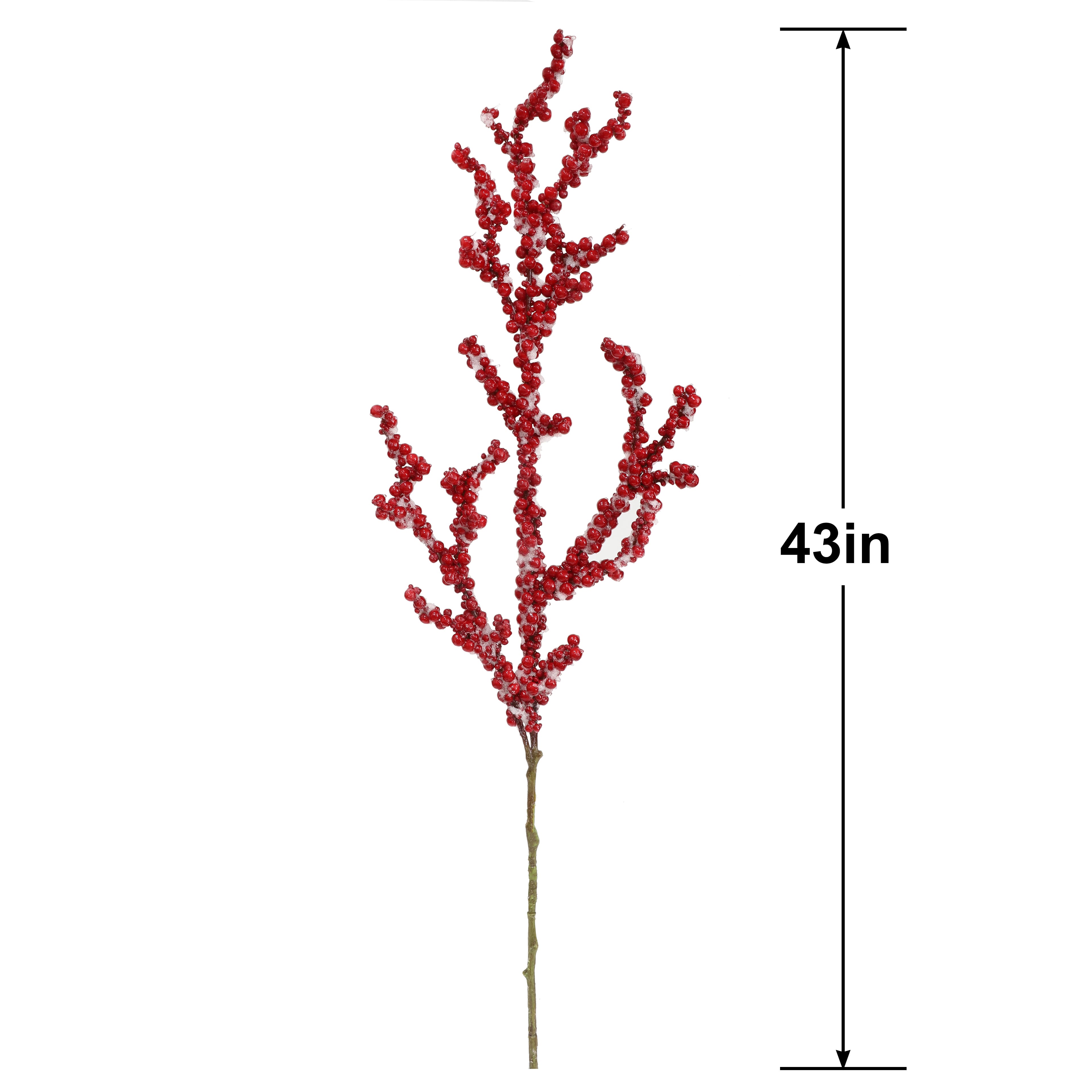 43" Iced Red Berry Real Touch Stem by Ashland®