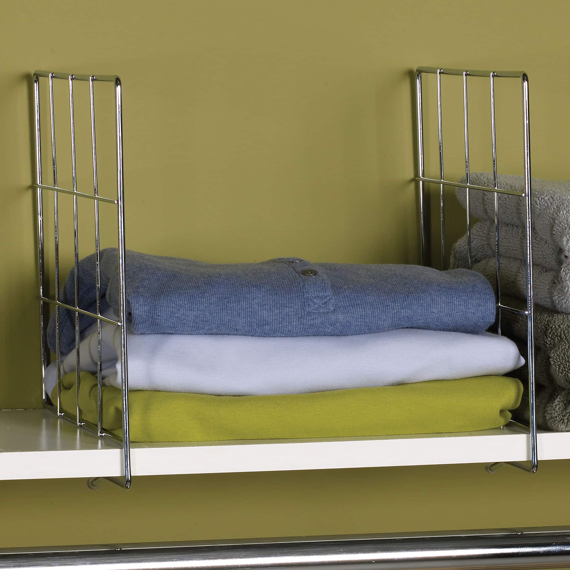 Household Essentials Metal Shelf Organizer for Closet Organization