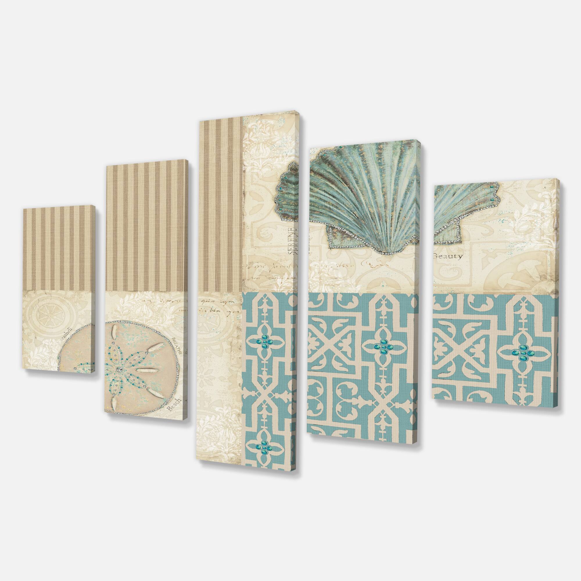 Designart - Beach Treasures Collage I
