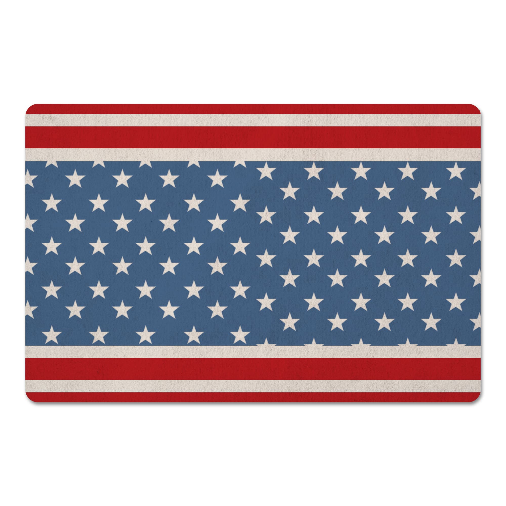 Designs Direct Red & Blue Stars & Stripes Floor Mat