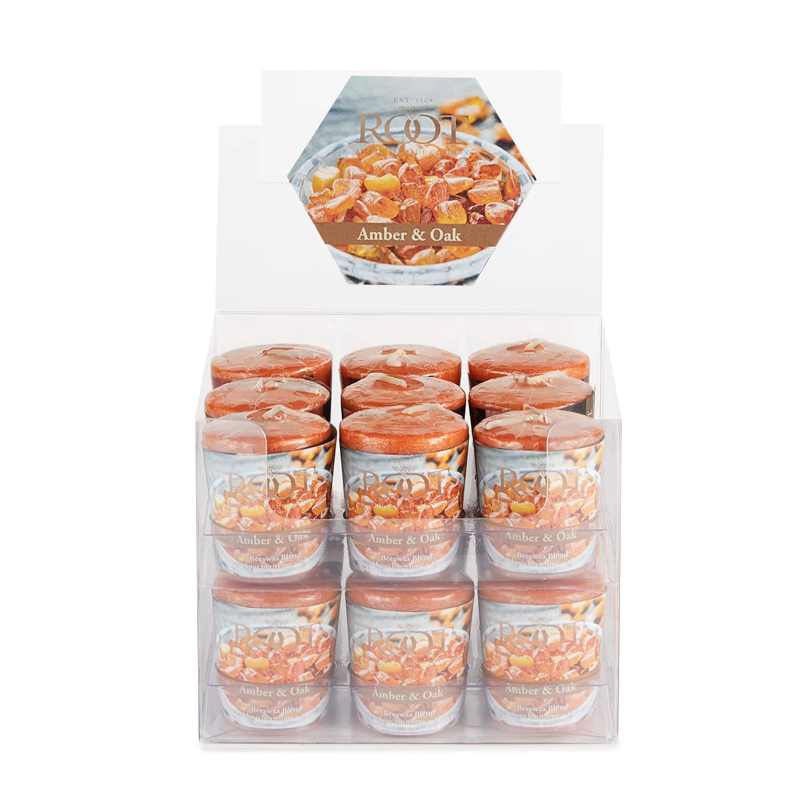 Root Candles Scented 20 Hour Beeswax Blend Votive Candles, 18ct.