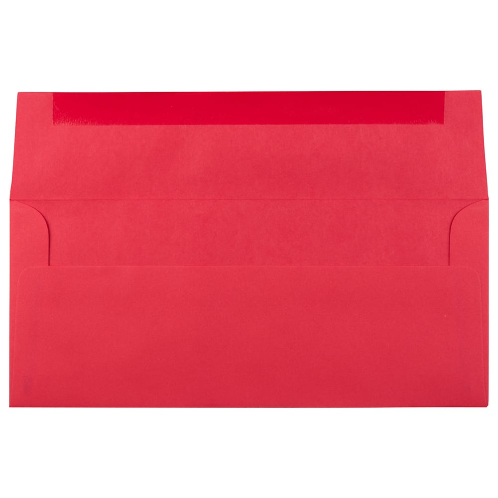 JAM Paper #10 Red Business Colored Envelopes, 500ct.