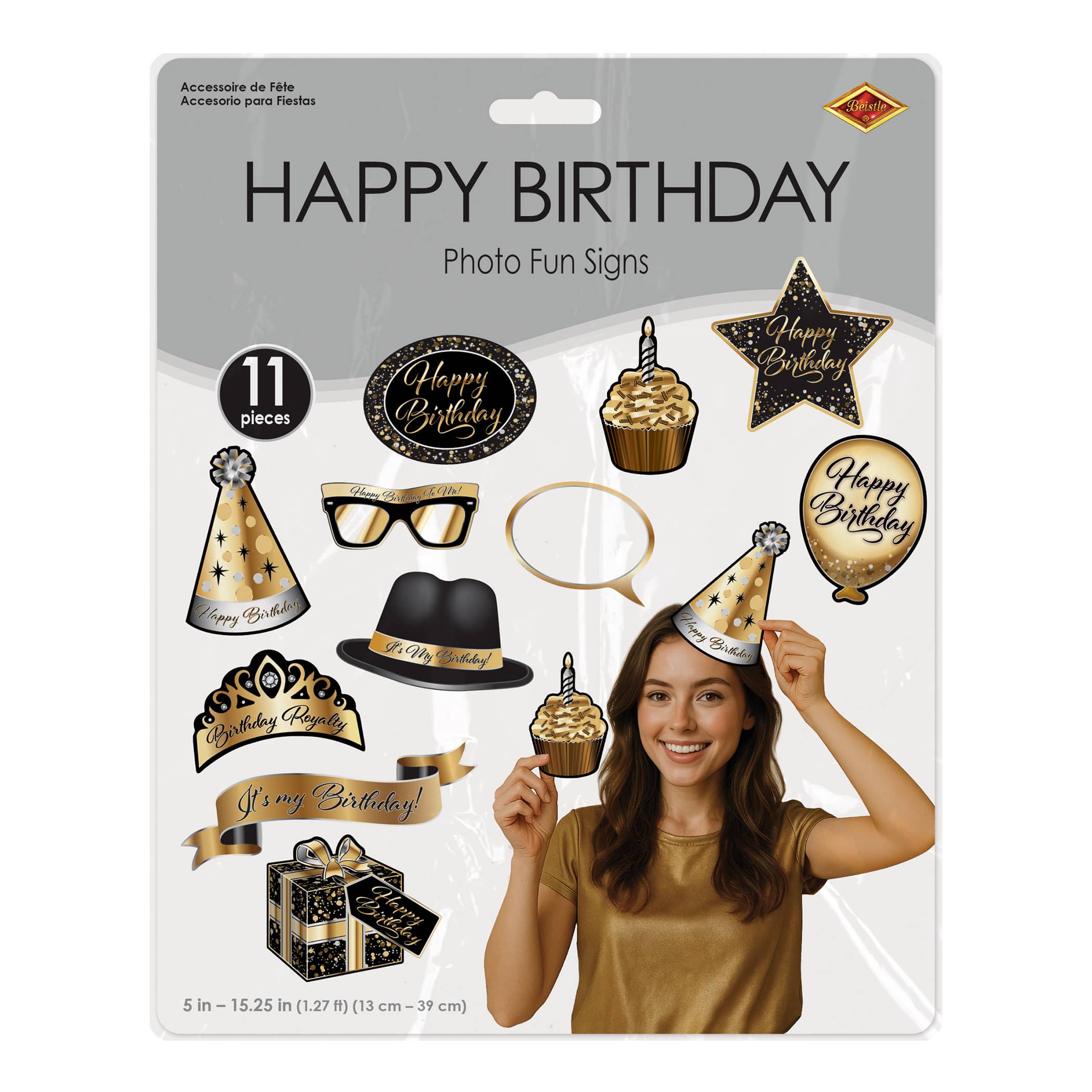 Beistle Happy Birthday Photo Fun Signs Set