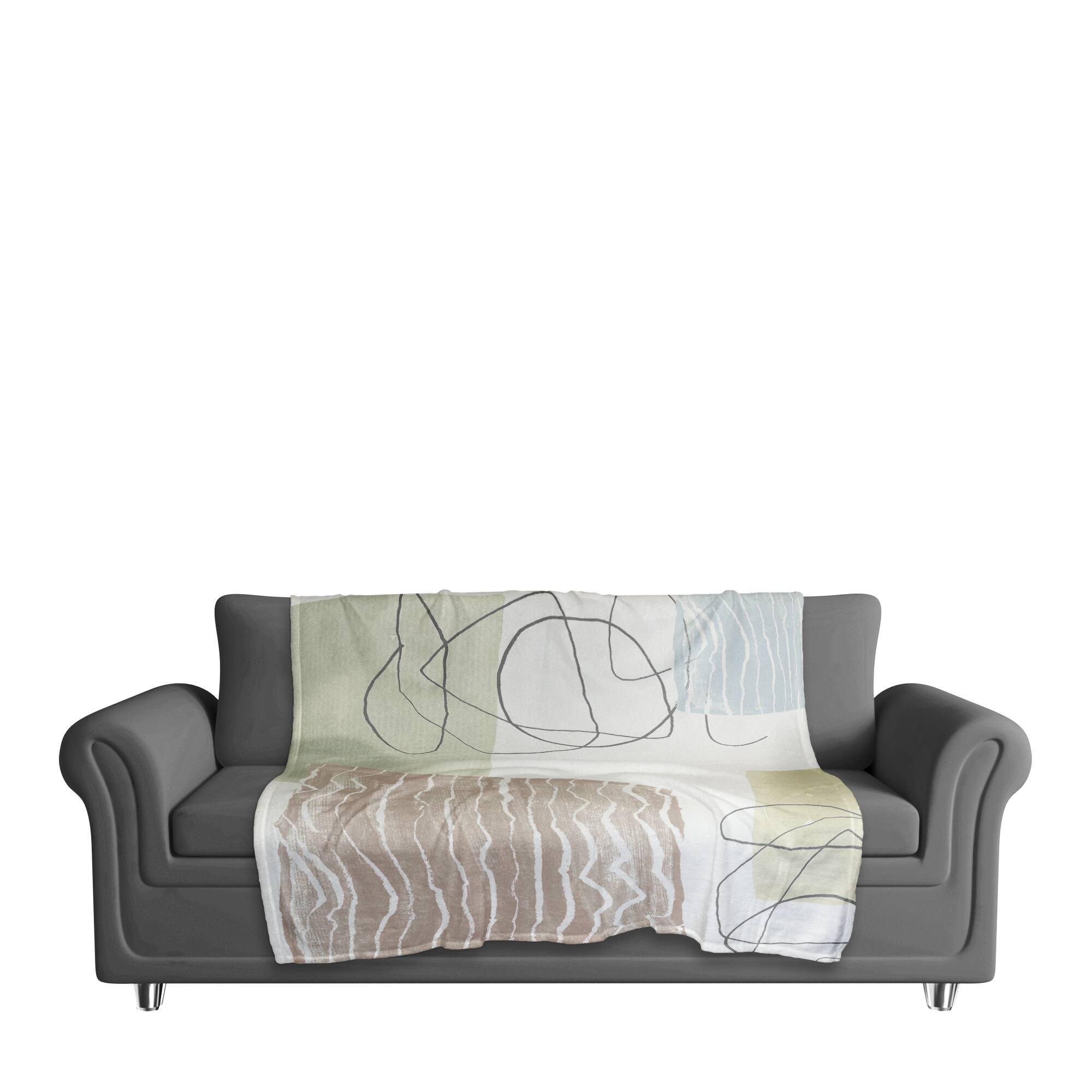 Chic Urban Abstract I 50" x 60" Coral Fleece Blanket